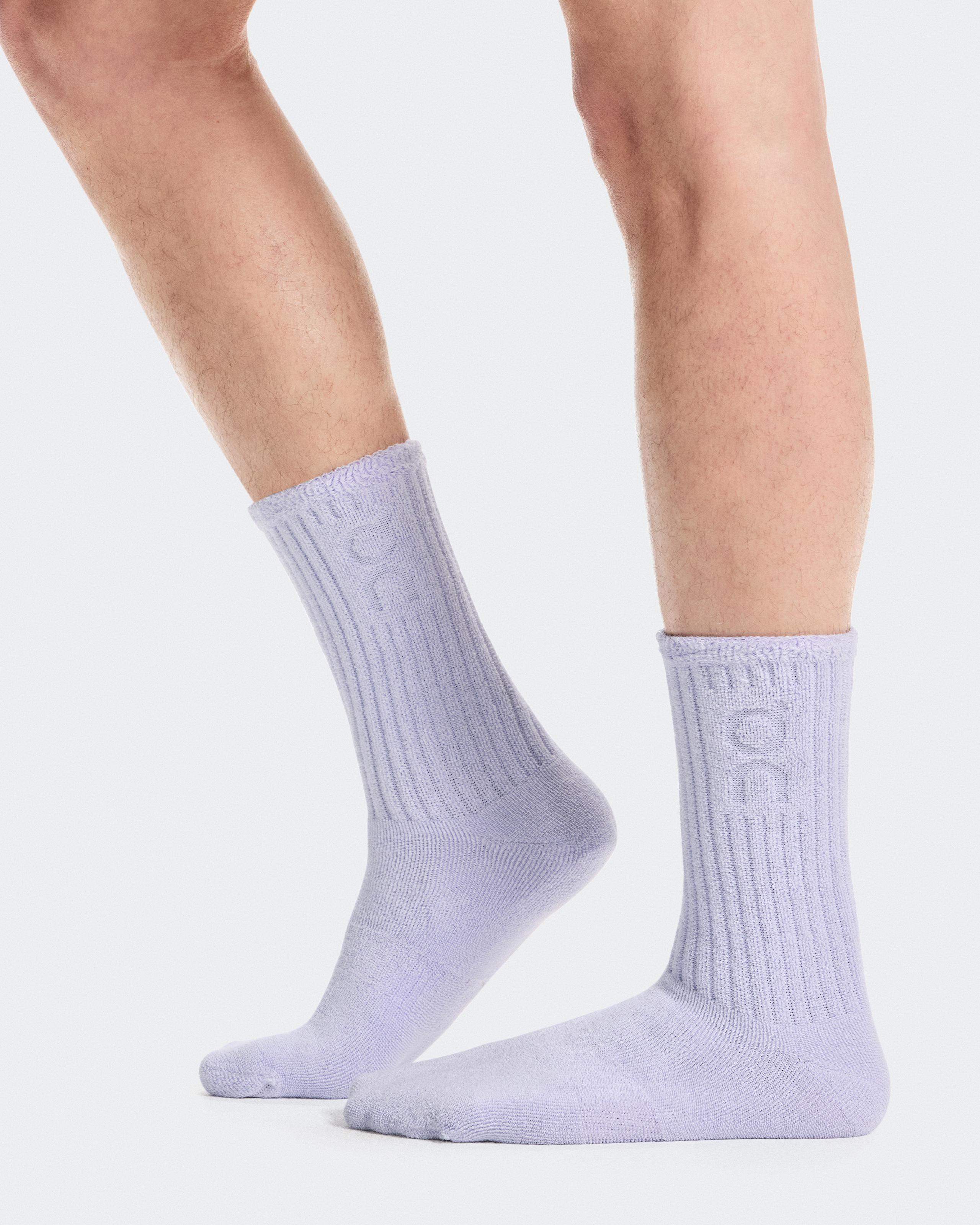 Высокие махровые носки On Terry Sock High, чертополоховые — фото 2