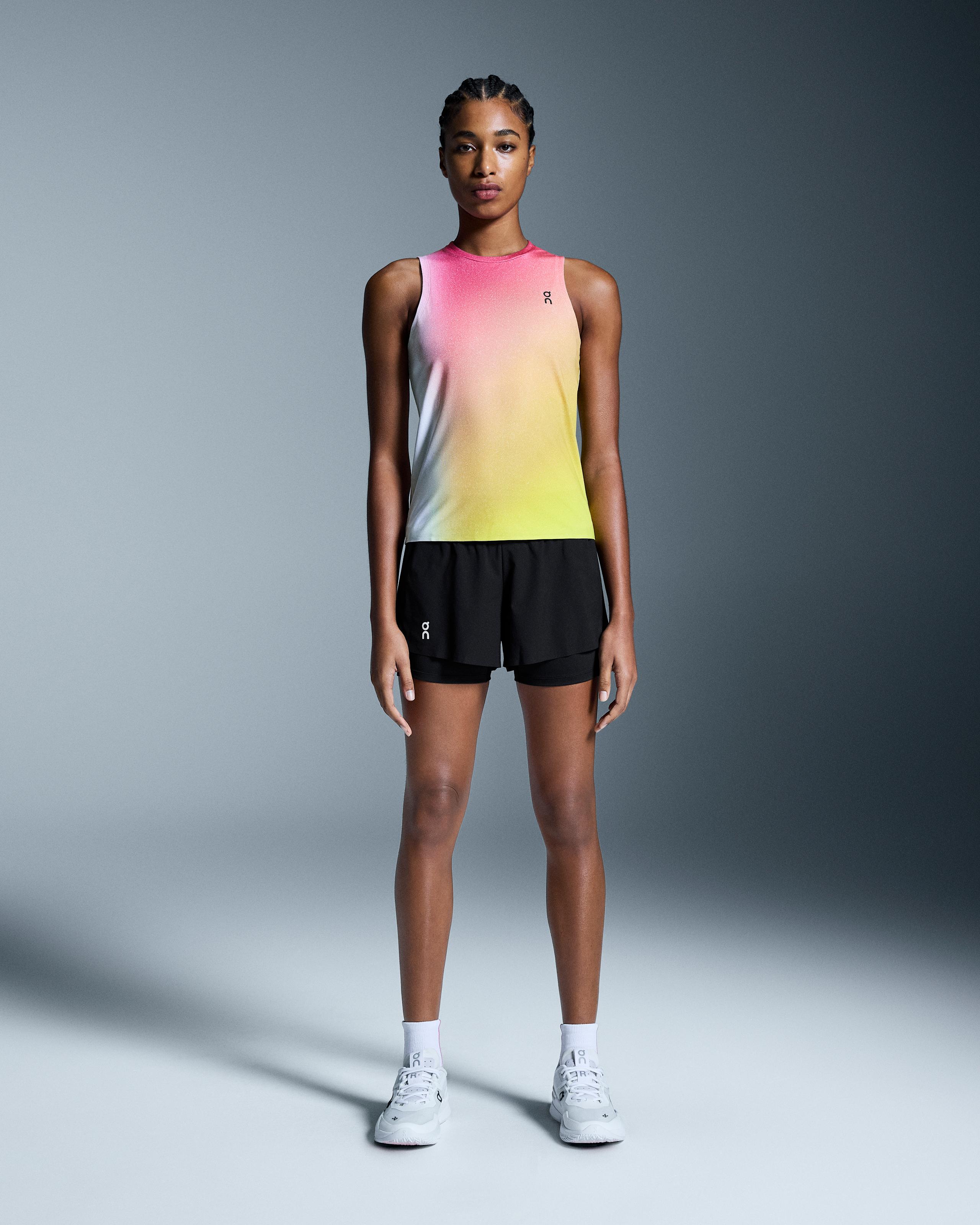 Court Tank White | Lime