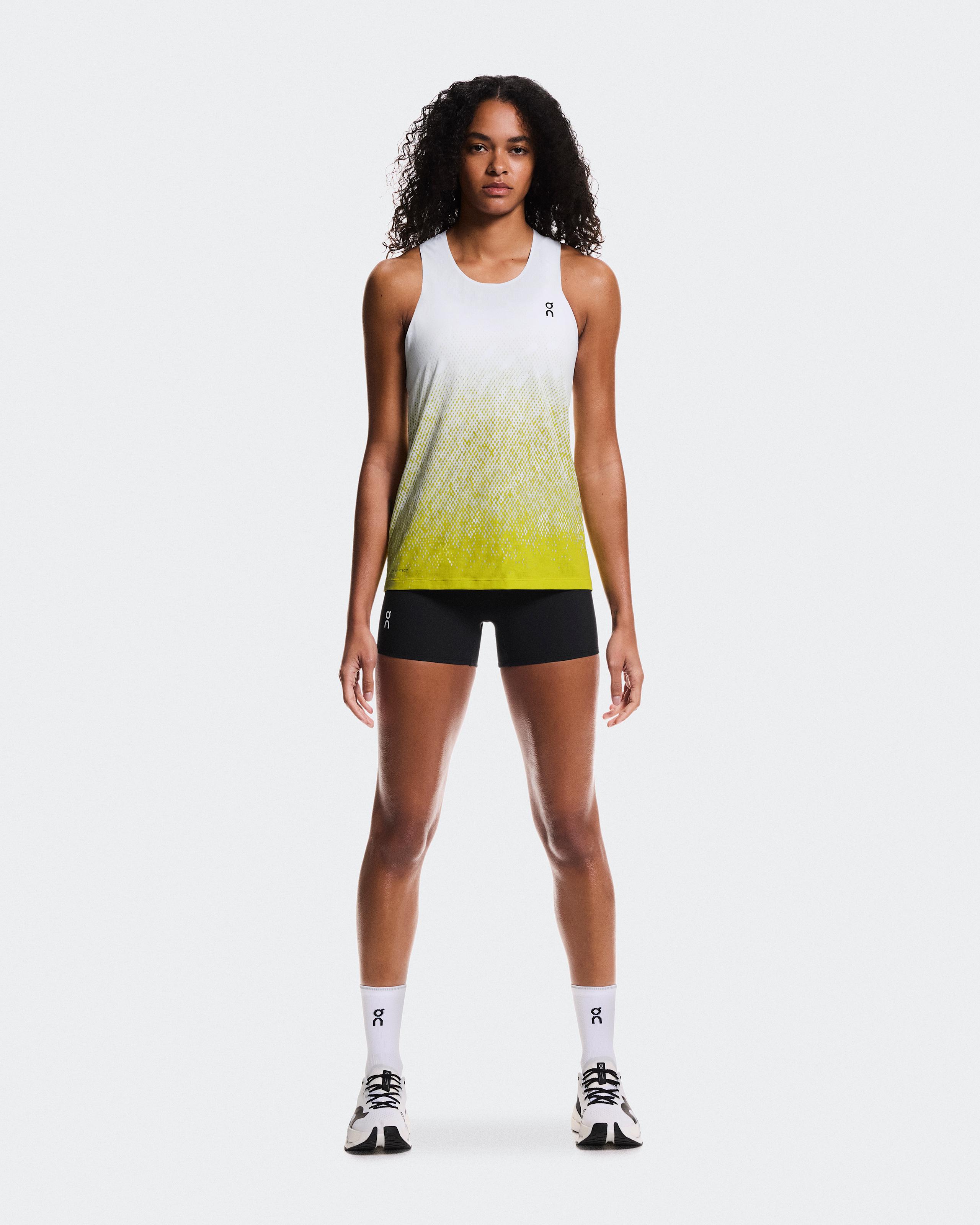 Zero Singlet White | Lime