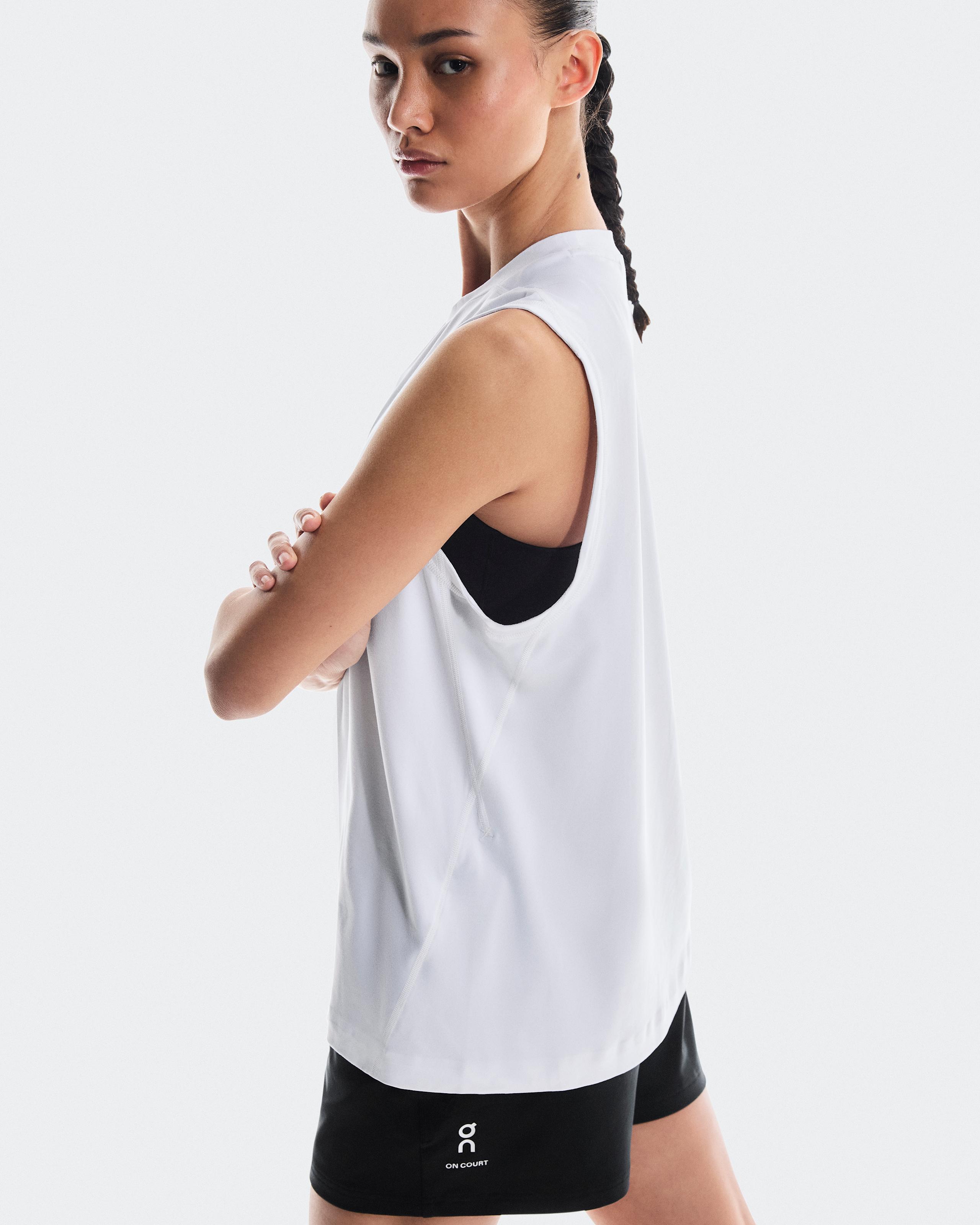Женская майка On Courtside Tank, White — фото 6