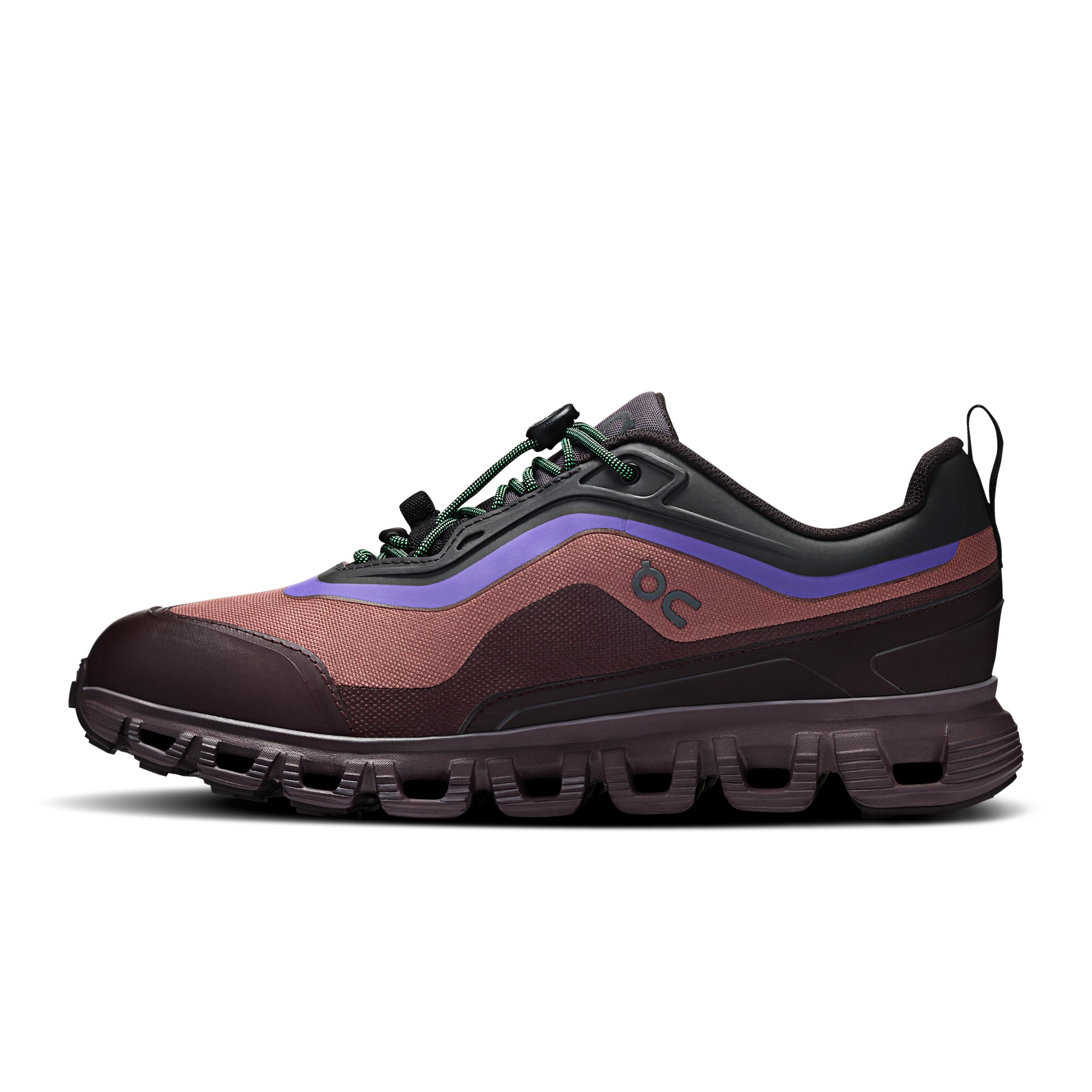 Женские кроссовки On Cloud 6 Geo Waterproof, Black / Tyrian — фото 4