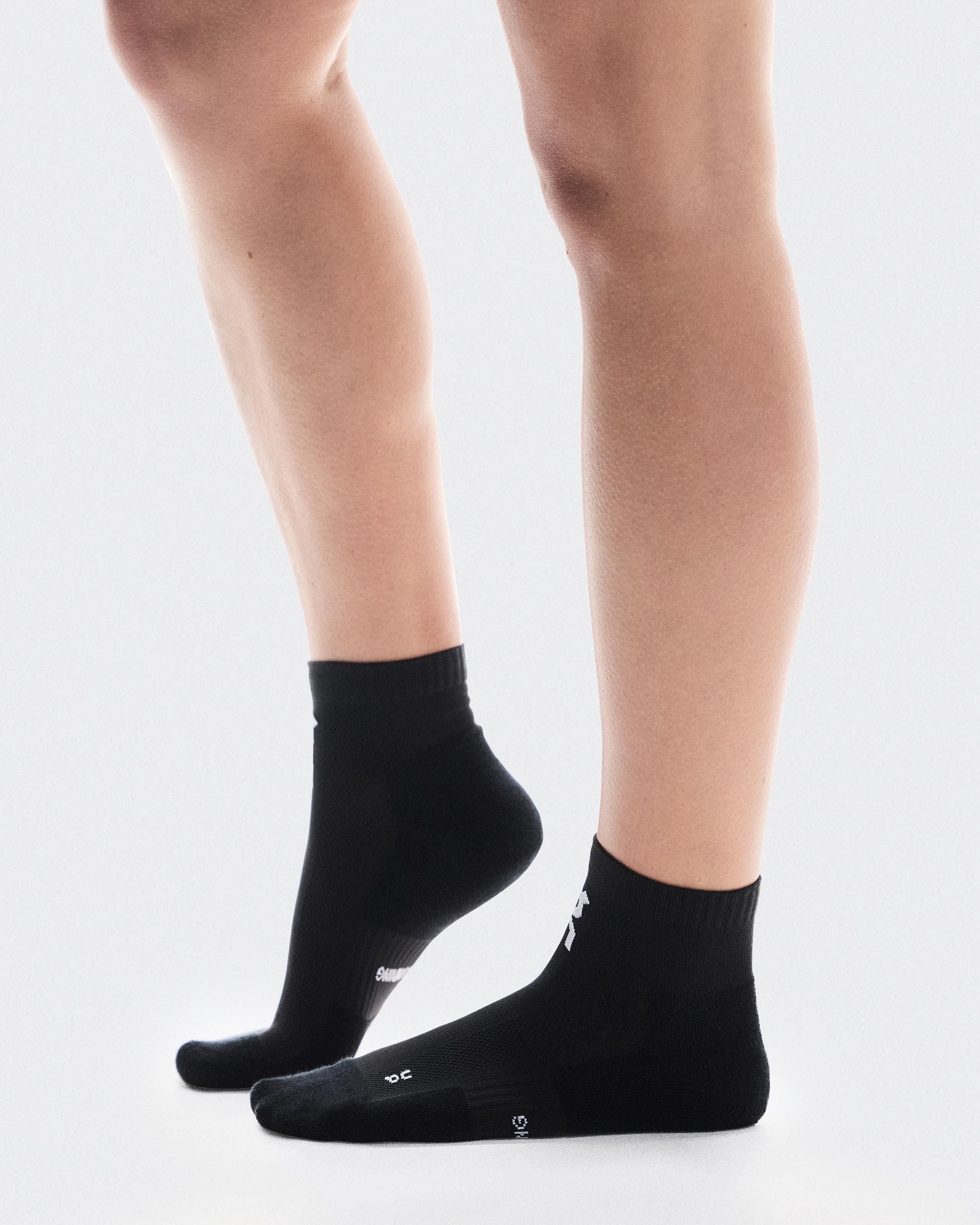 Носки Core Run Sock Mid 2P, чёрные — фото 2