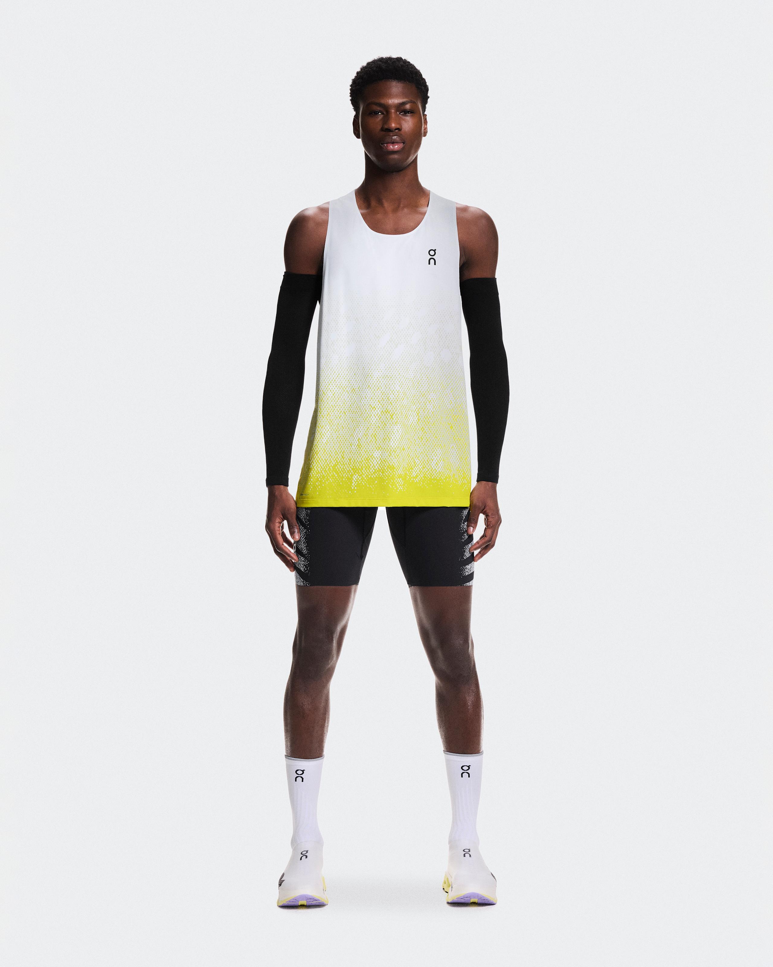 Zero Singlet White | Lime