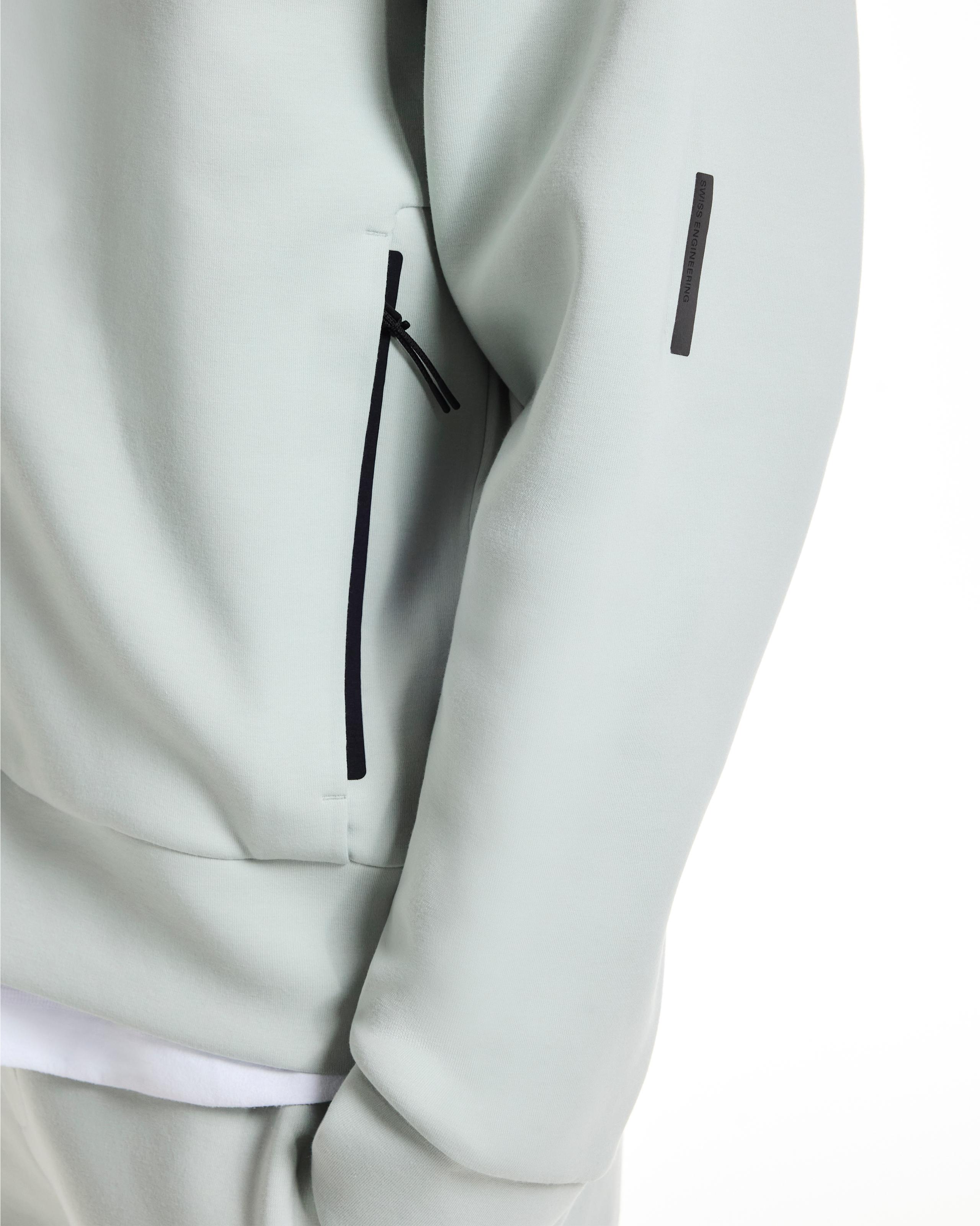 Мужское худи на молнии On Focus Tech Zip Hoodie, Mineral — фото 6