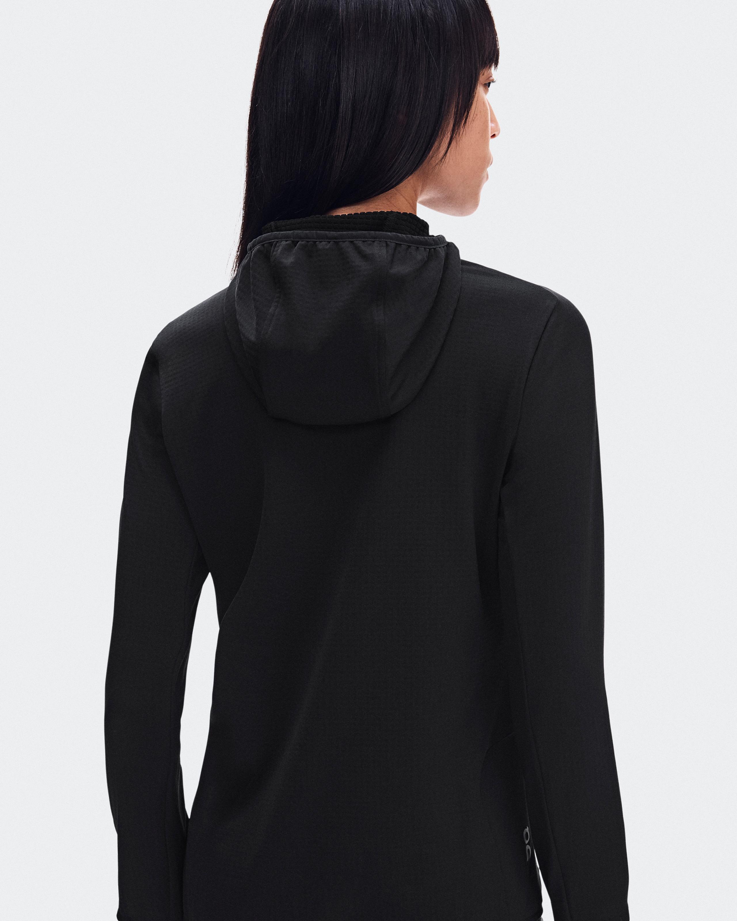 Женское беговое худи On Climate Zip Hoodie, Black — фото 7