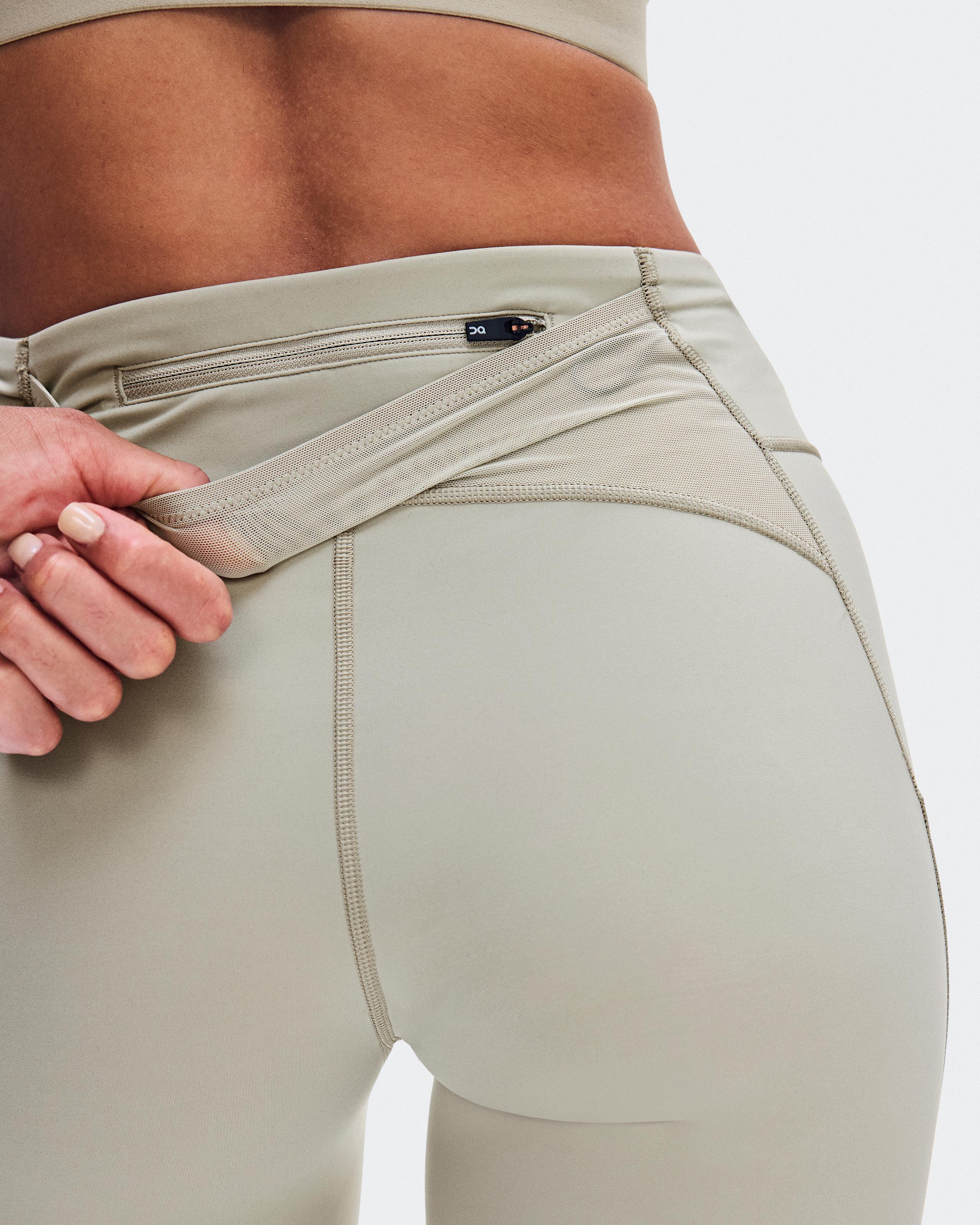 Женские беговые тайтсы On Performance Tights 7/8, Brume — фото 4
