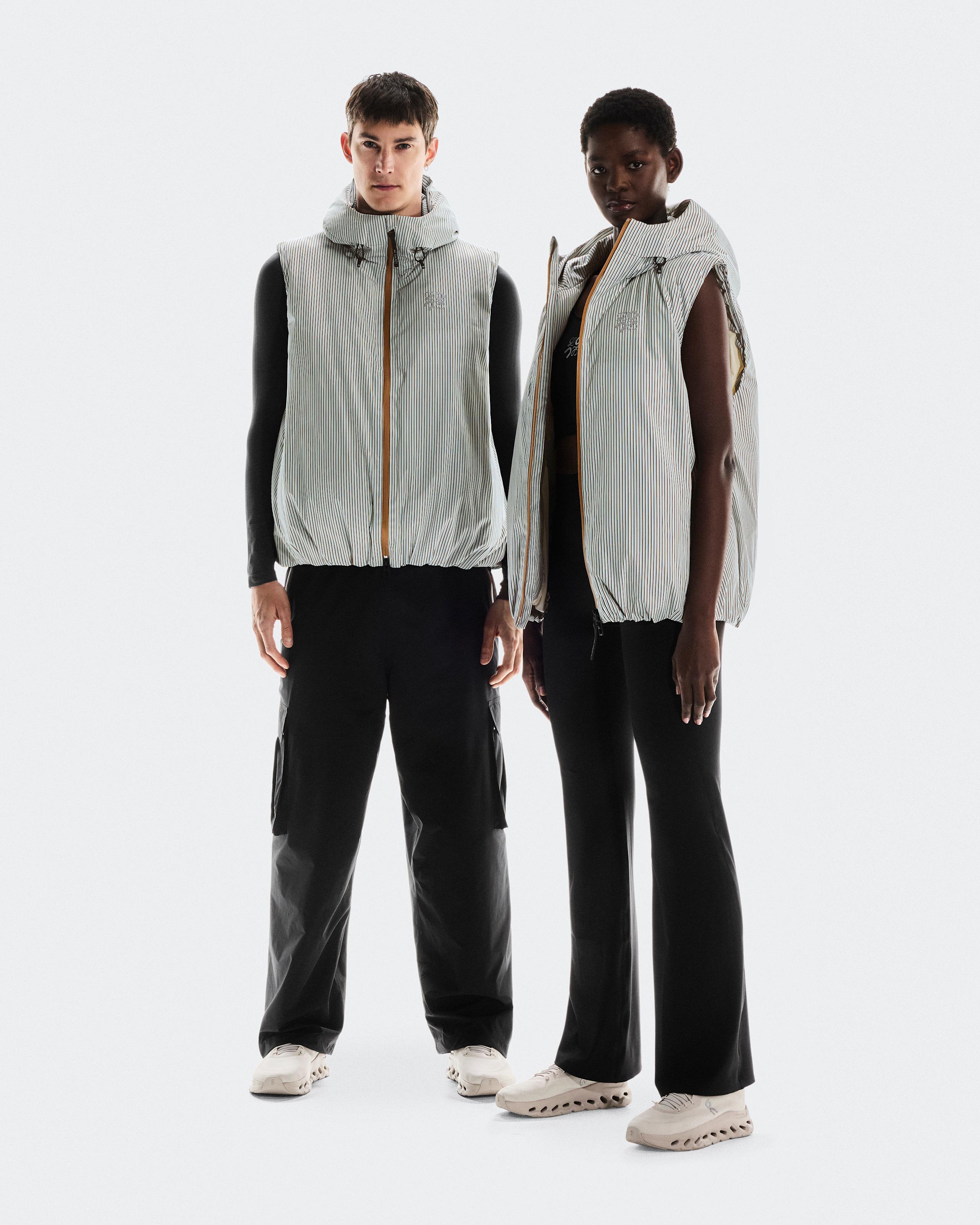 Puffer Vest LOEWE Beige | Blue