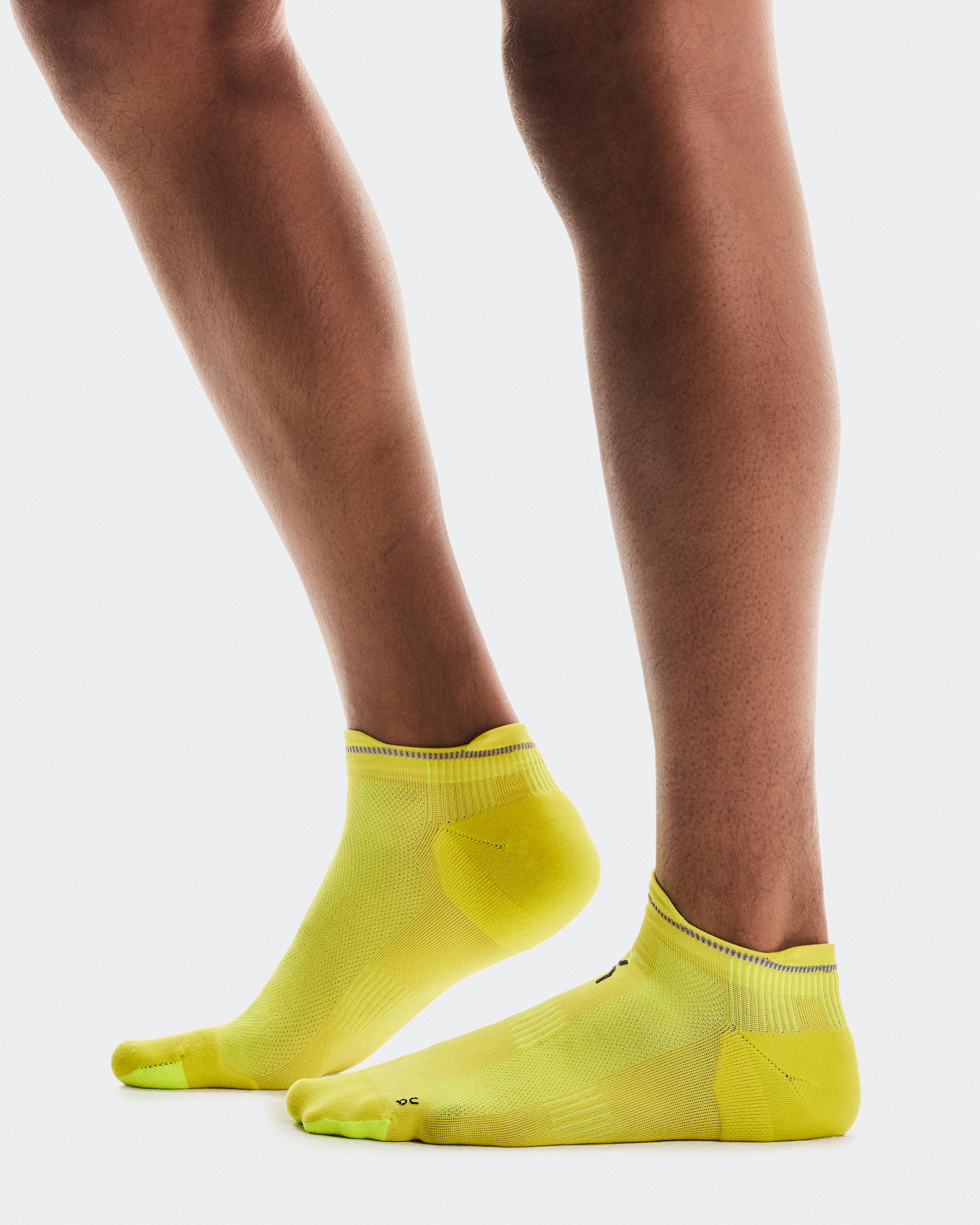Носки On Elite Run Sock Low, Lime — фото 2