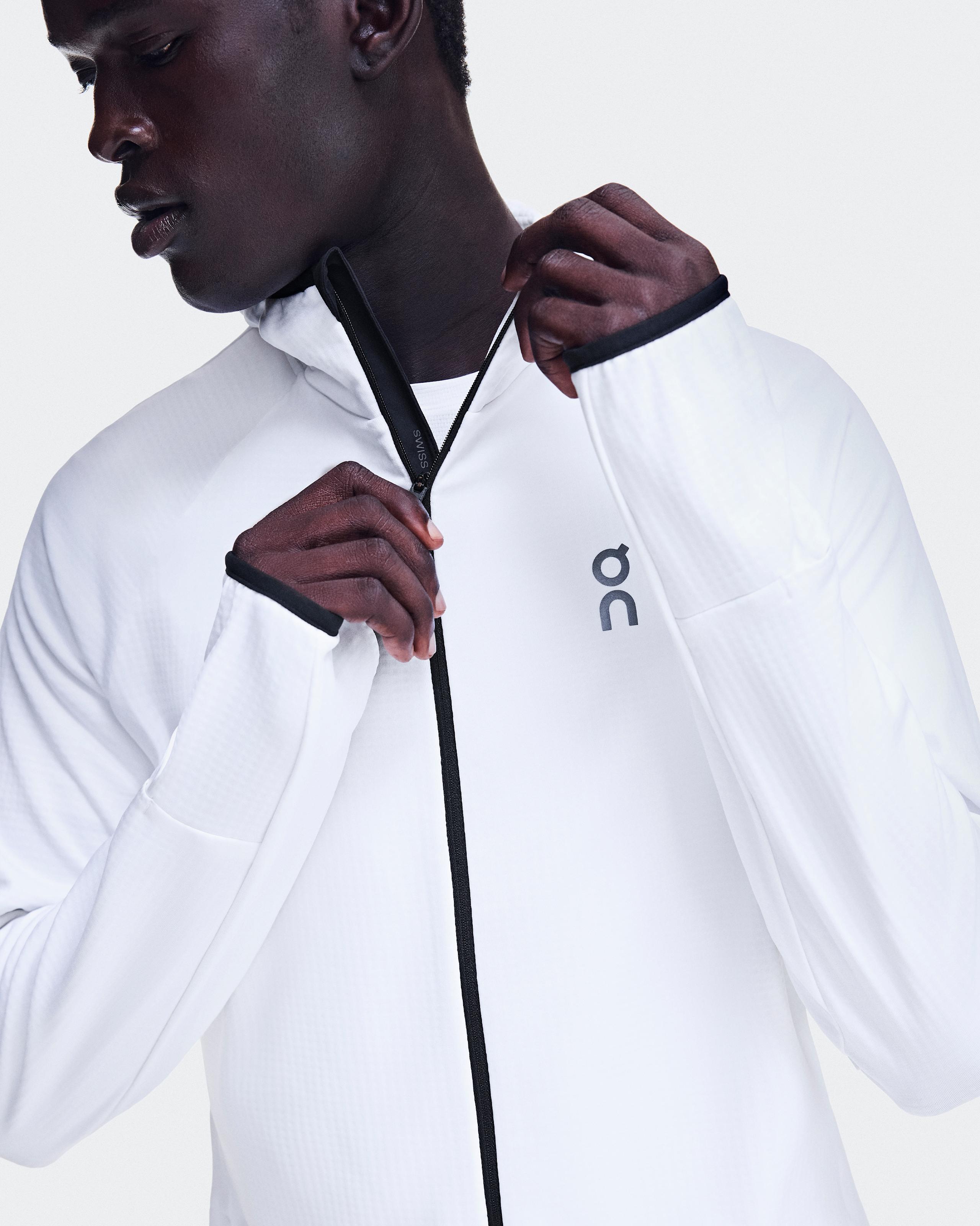 Мужское беговое худи On Climate Zip Hoodie, White — фото 2