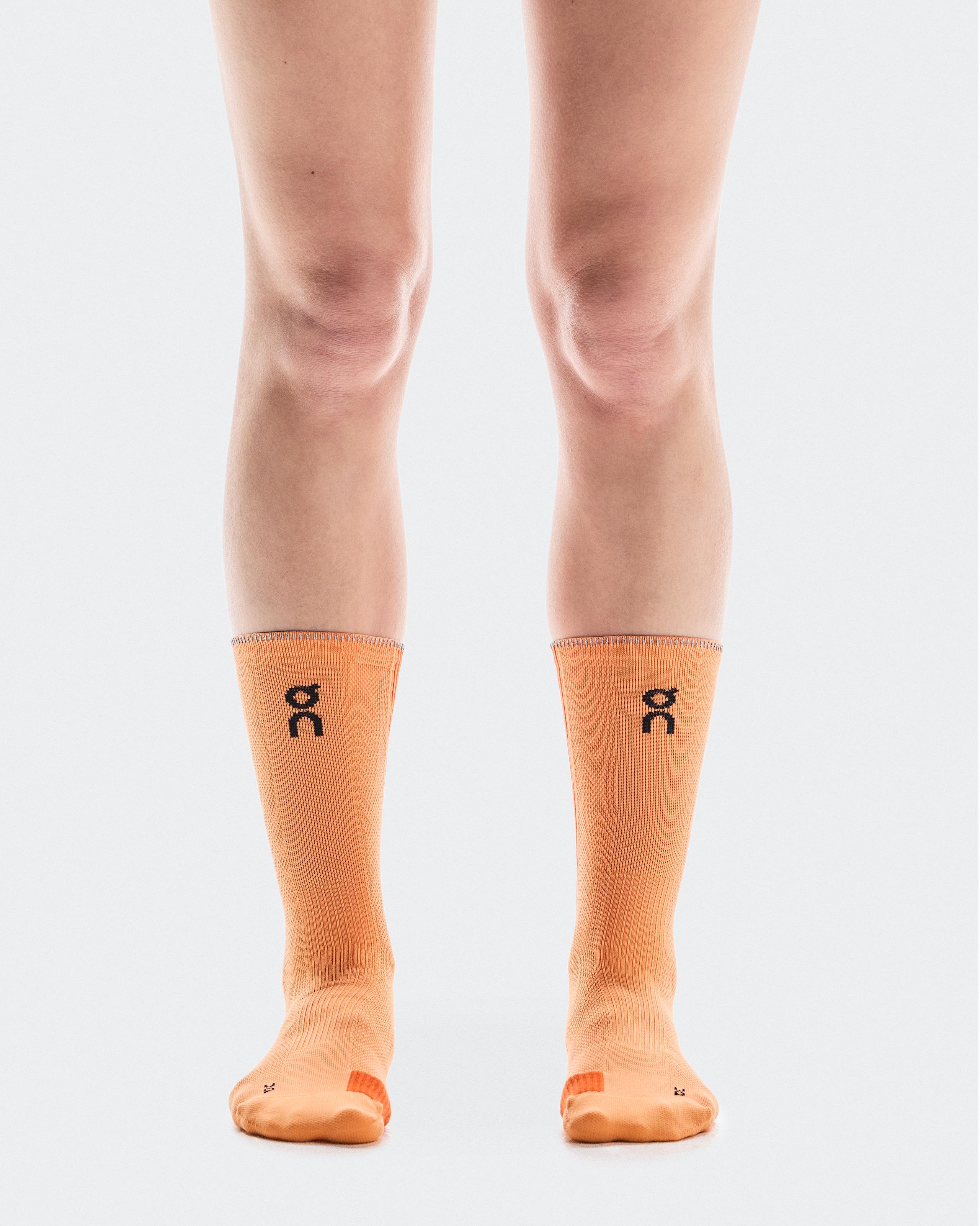 Performance Run Sock High Tangerine | Flame