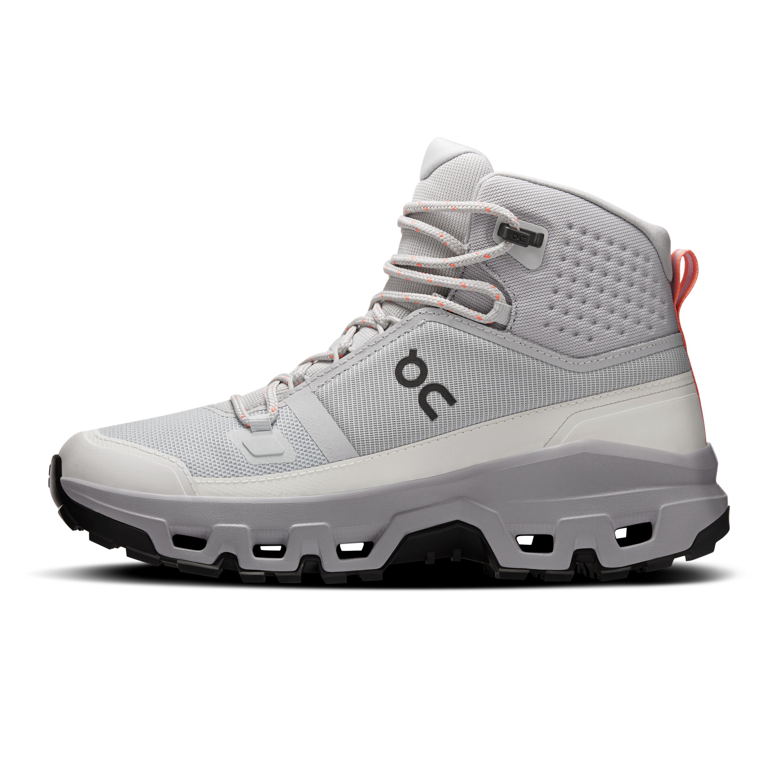 Кроссовки On Cloudrock Mid Waterproof женские, бледно-голубые с серо-стальным — фото 4