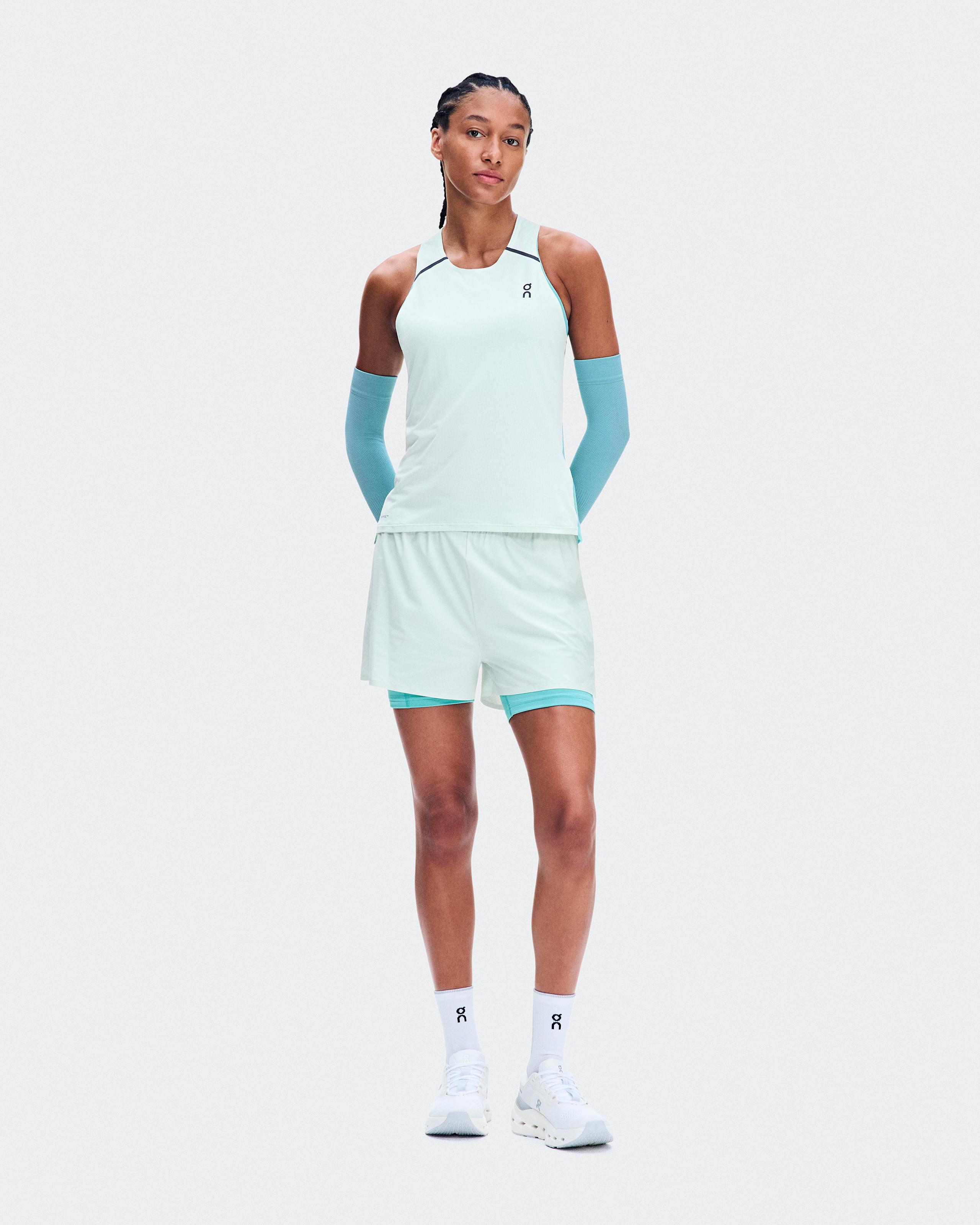 Performance Tank Flurry | Aquamarine