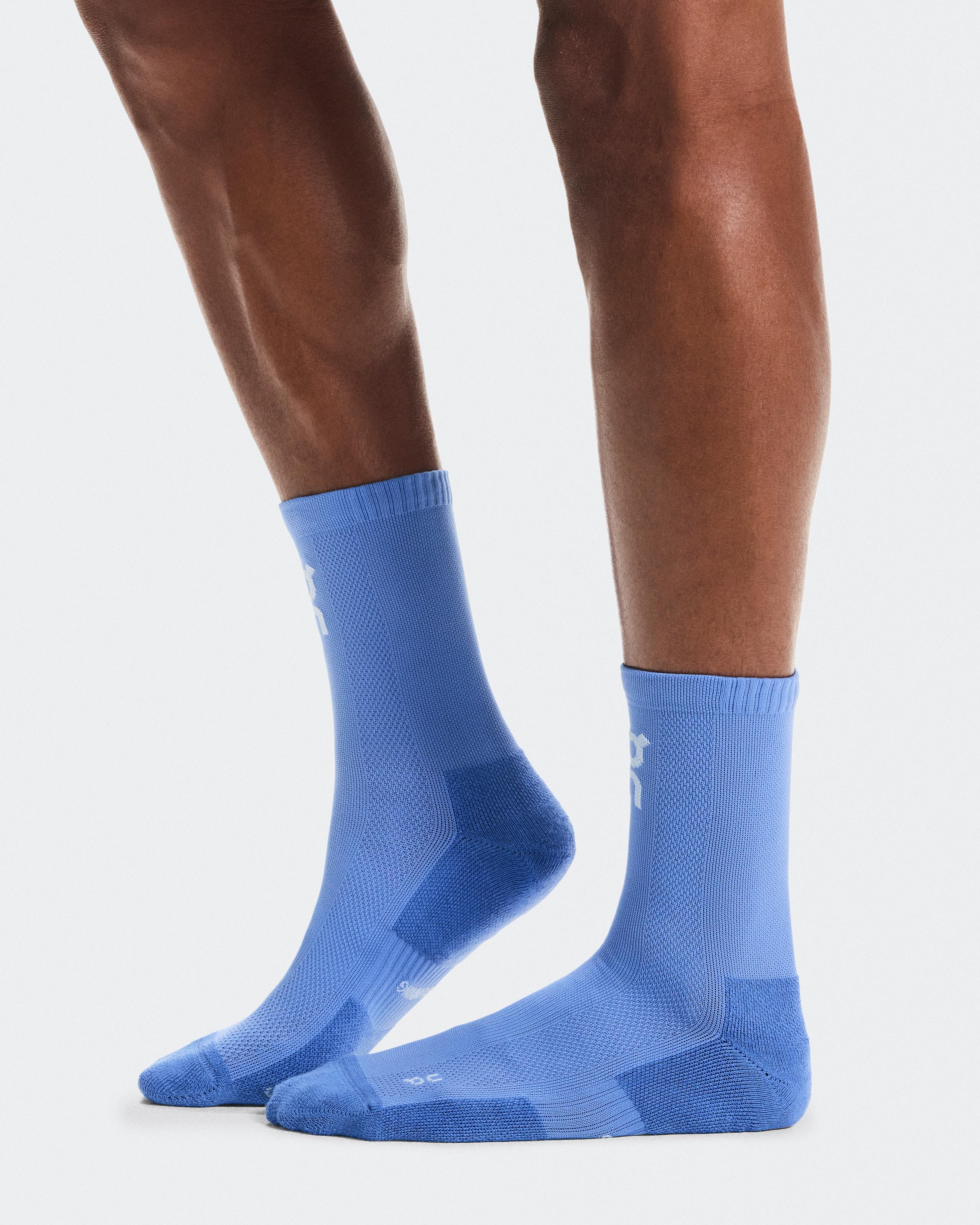 Носки On Core Run Sock High 2P (2 пары), морской синий/кремневый (Sailor / Flint) — фото 2