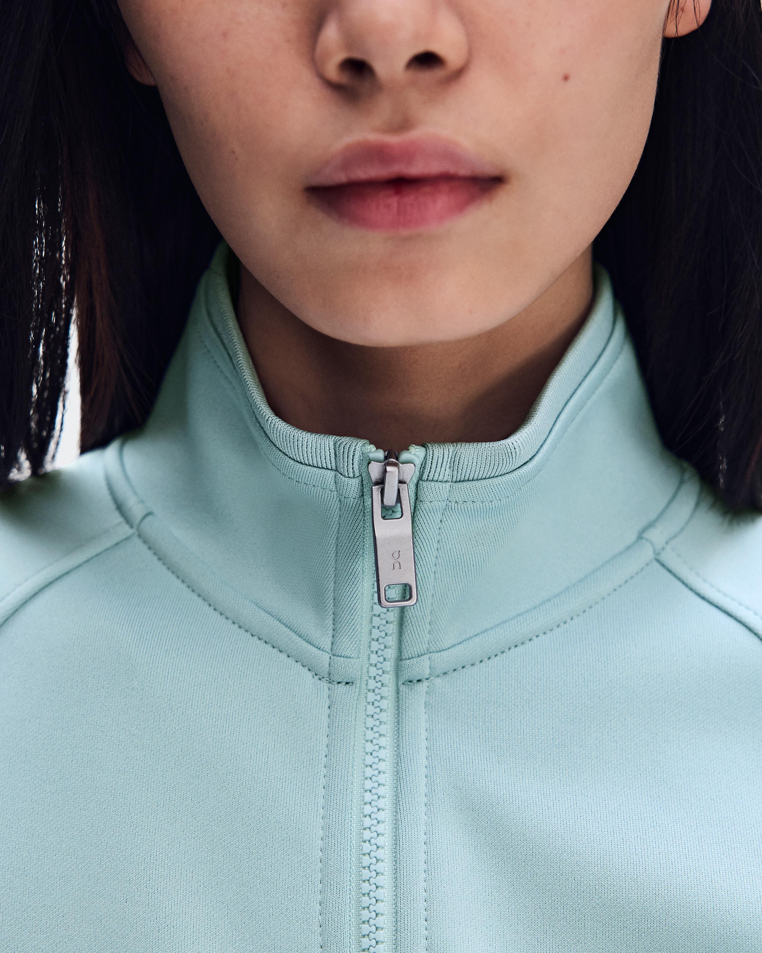 Олимпийка On Courtside Full-Zip женская, голубой (Brook) — фото 4