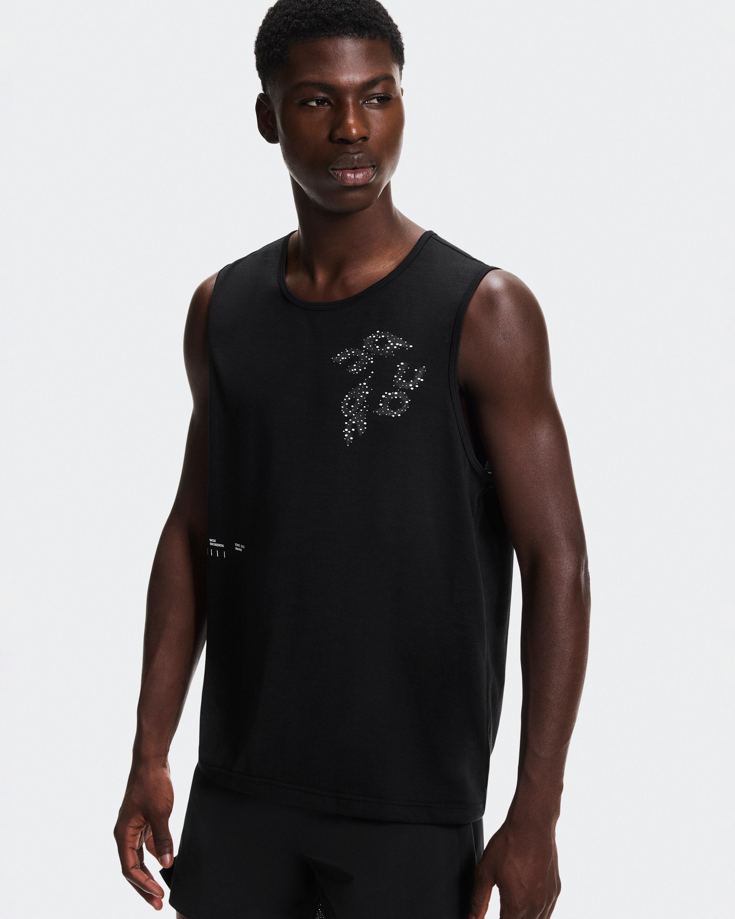 Мужская майка On Run Tank, Black — фото 3