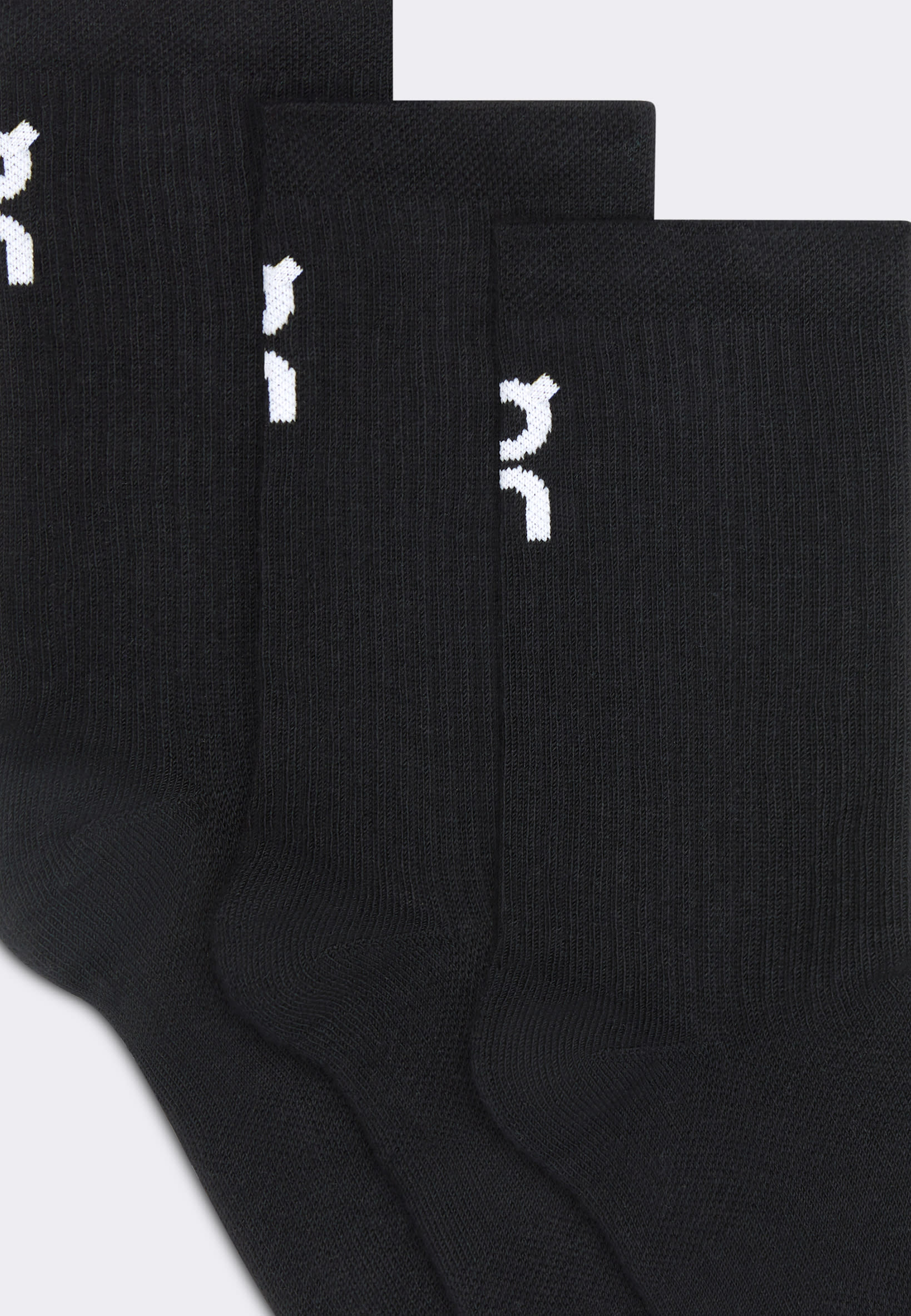 Детские носки Logo Sock High 3P Kids, чёрные (3 пары) — фото 3