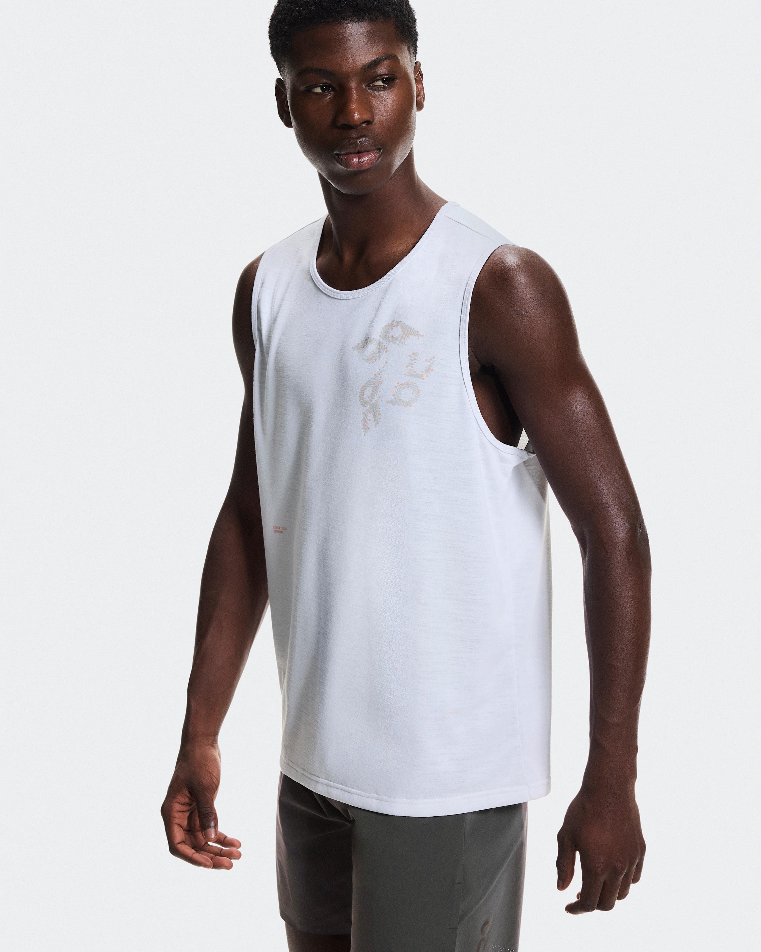 Мужская майка On Run Tank, White — фото 3