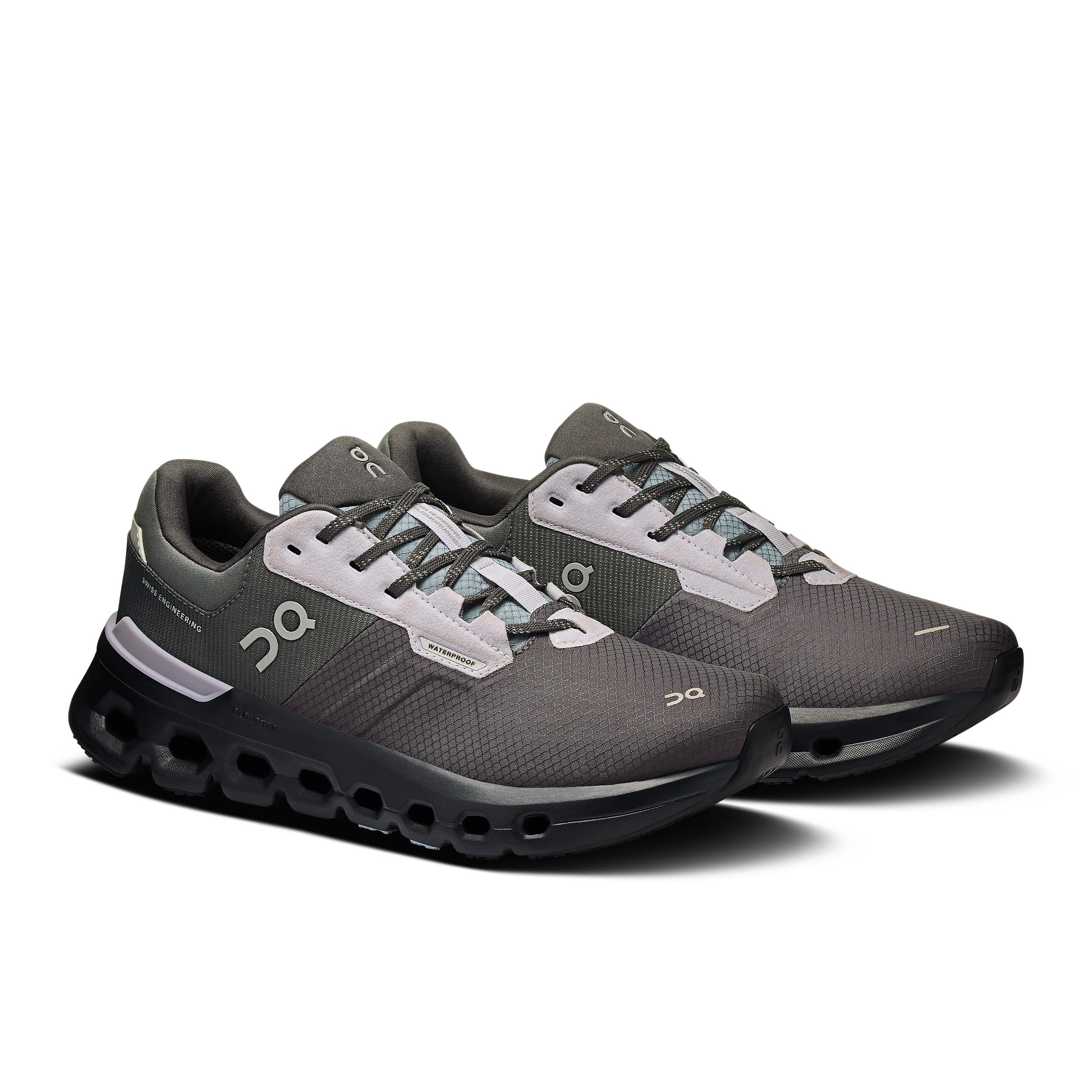 Кроссовки On Cloudrunner 2 Waterproof женские, серо-стальные с облачно-серым — фото 6