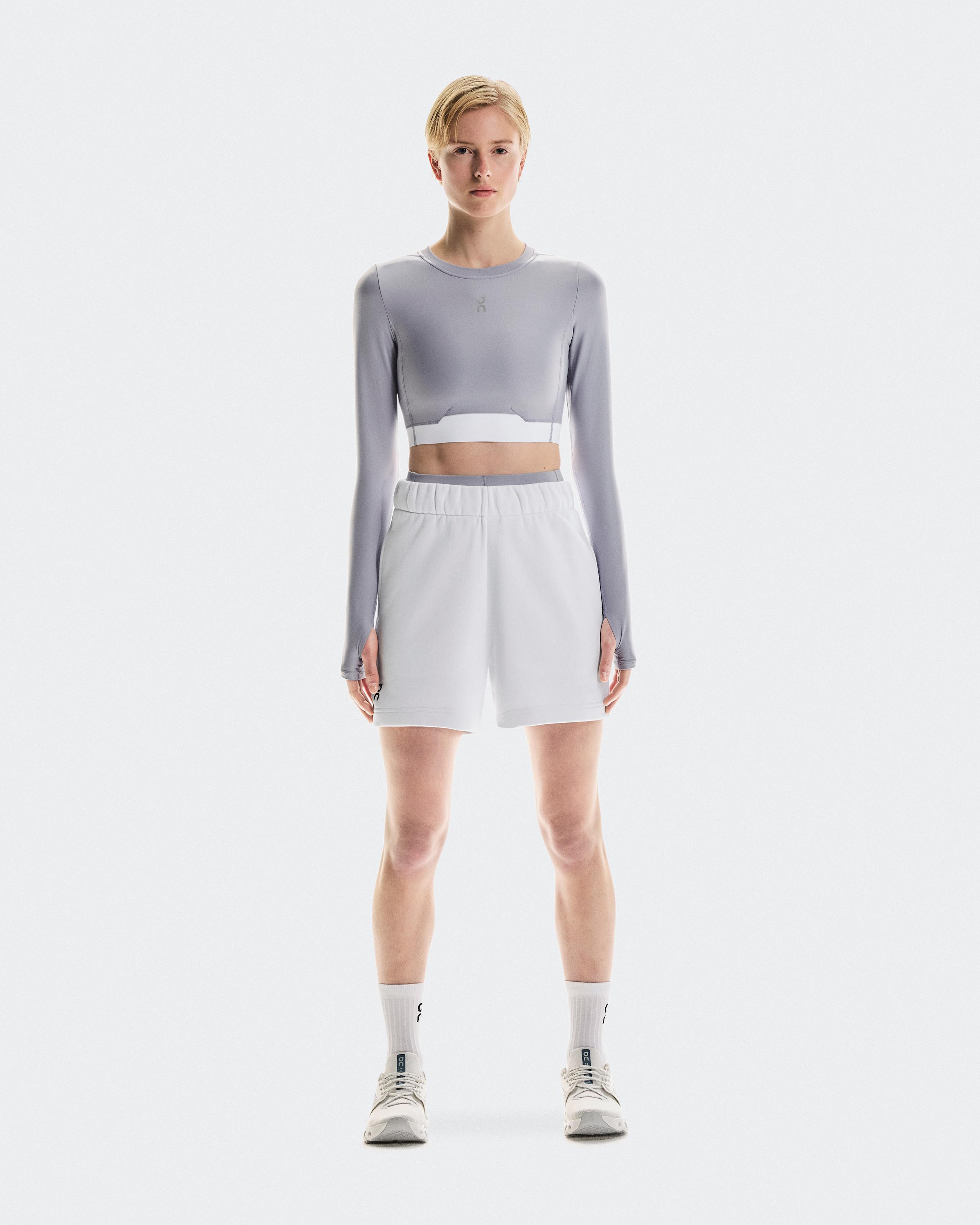 Train Long Sleeve Crop Lilac