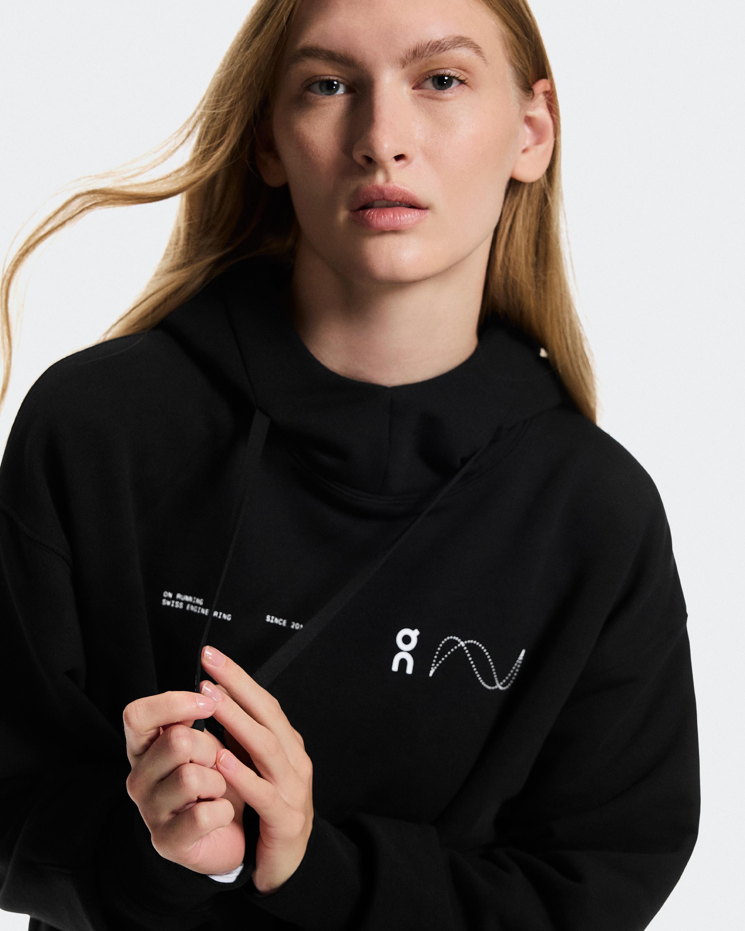 Женская худи On Club Hoodie Avant, Black — фото 6