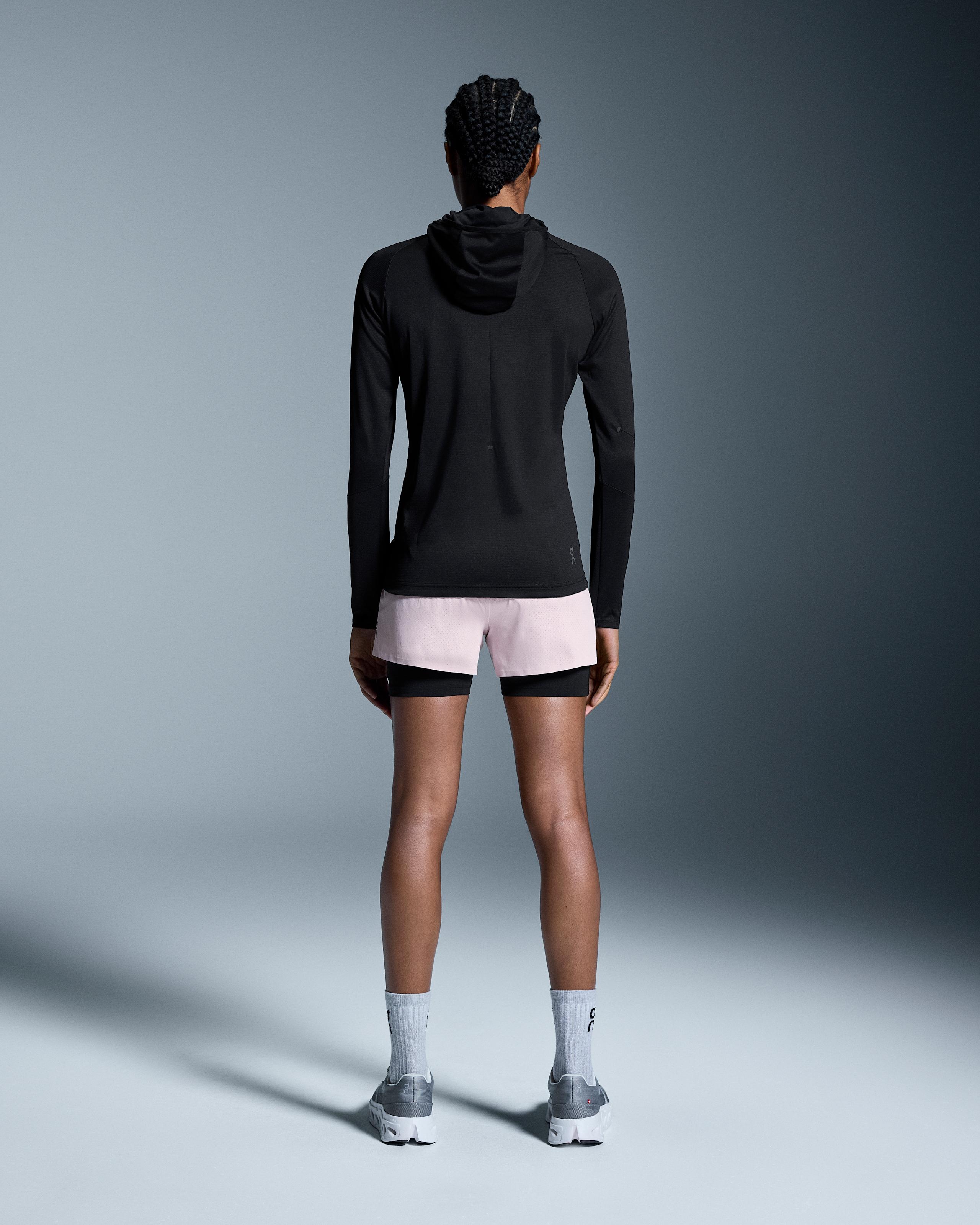 Женские шорты 3" Performance 2/1 Shorts, цвет Mauve / Black (лиловый / чёрный) — фото 2