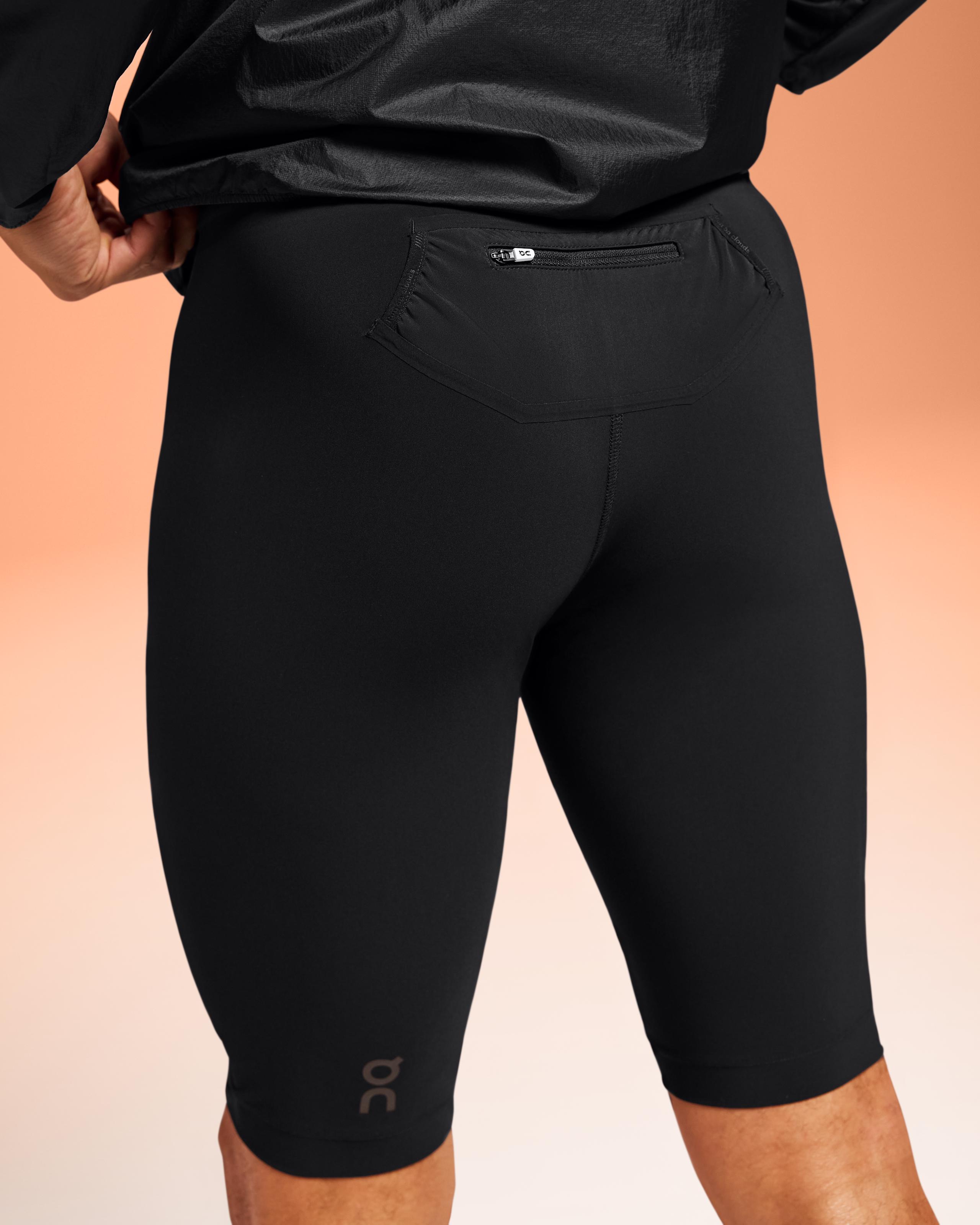 Мужские тайтсы On Race Tights Half, Black — фото 4