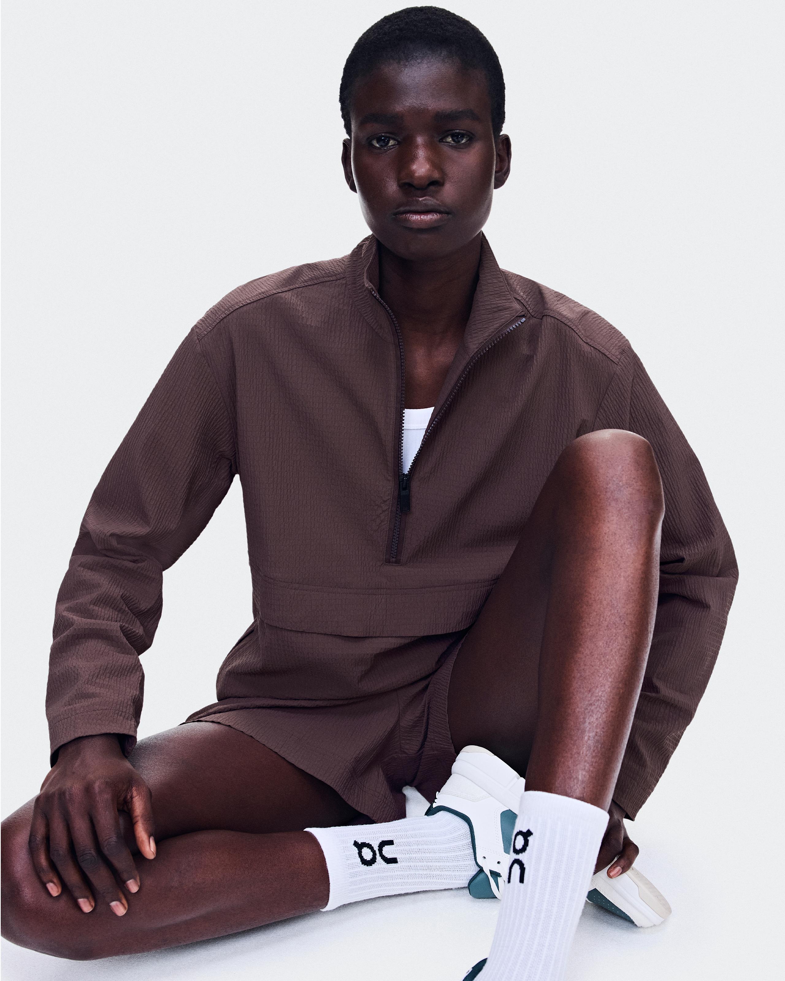 Женская толстовка On Courtside 1/2 Zip Eaze, Mulberry — фото 2