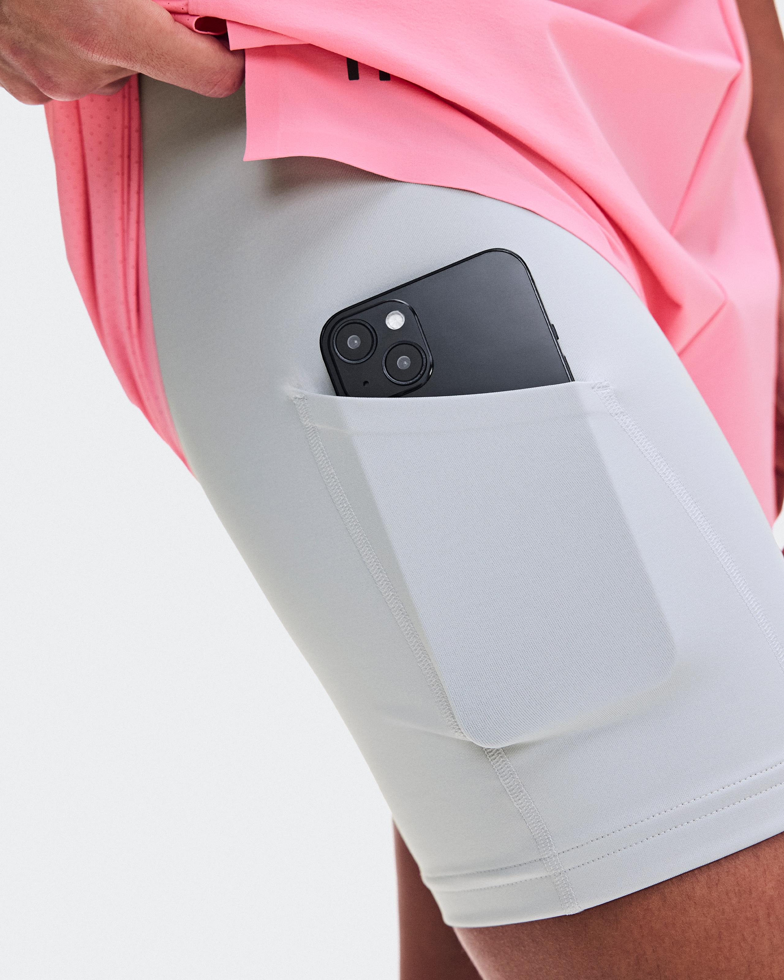 Шорты On 3" Performance 2/1 Shorts женские, нежно-розовые с ледяным голубым — фото 6