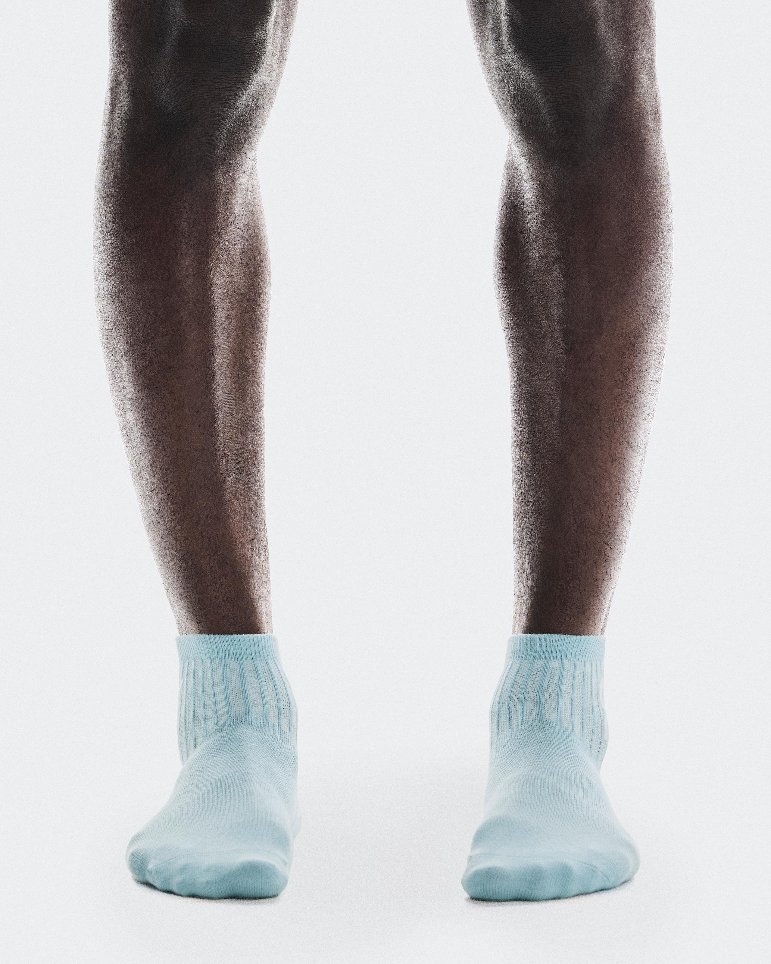 Logo Sock Mid 3P Wash | Navy