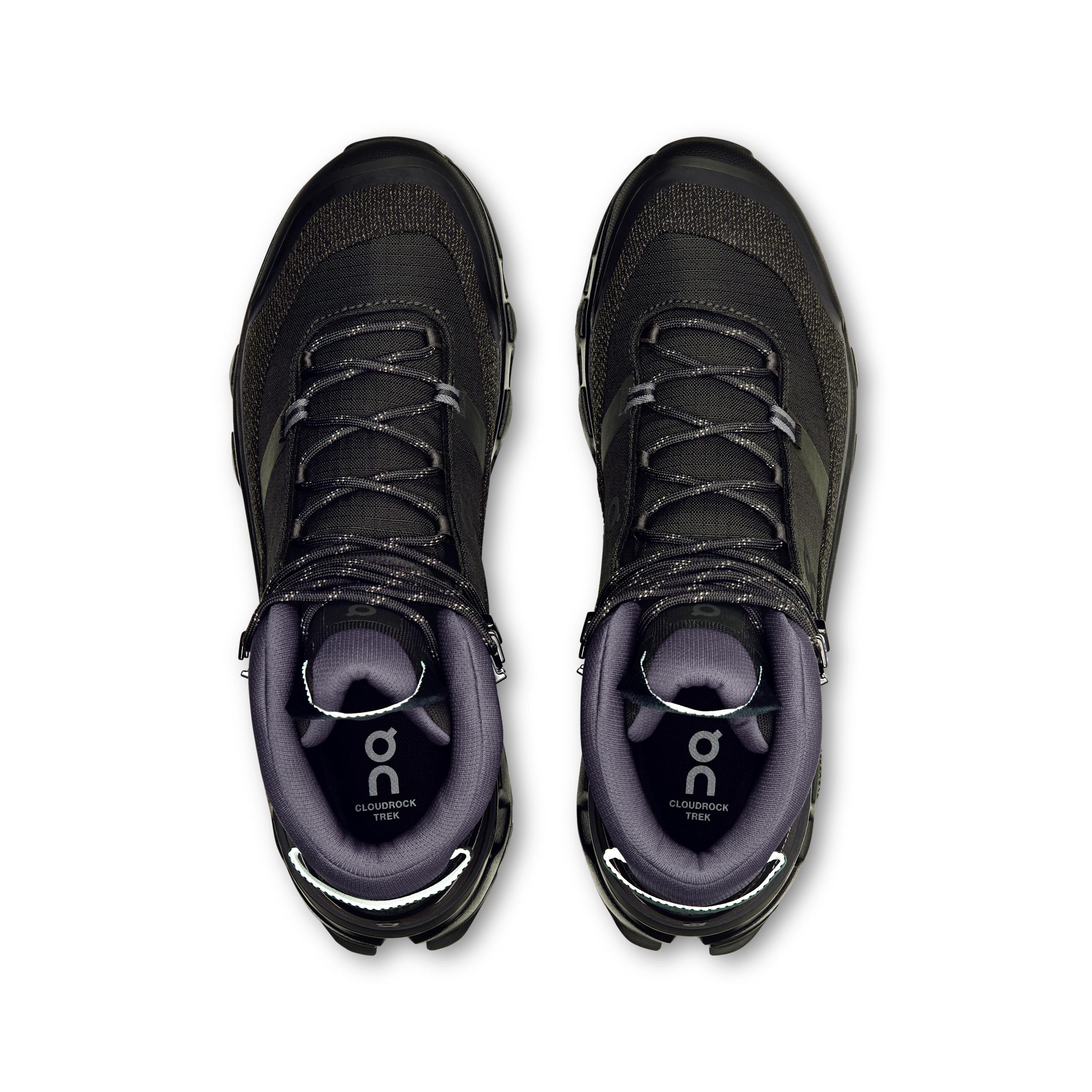 Мужские ботинки On Cloudrock Trek Waterproof, Black / Black — фото 2
