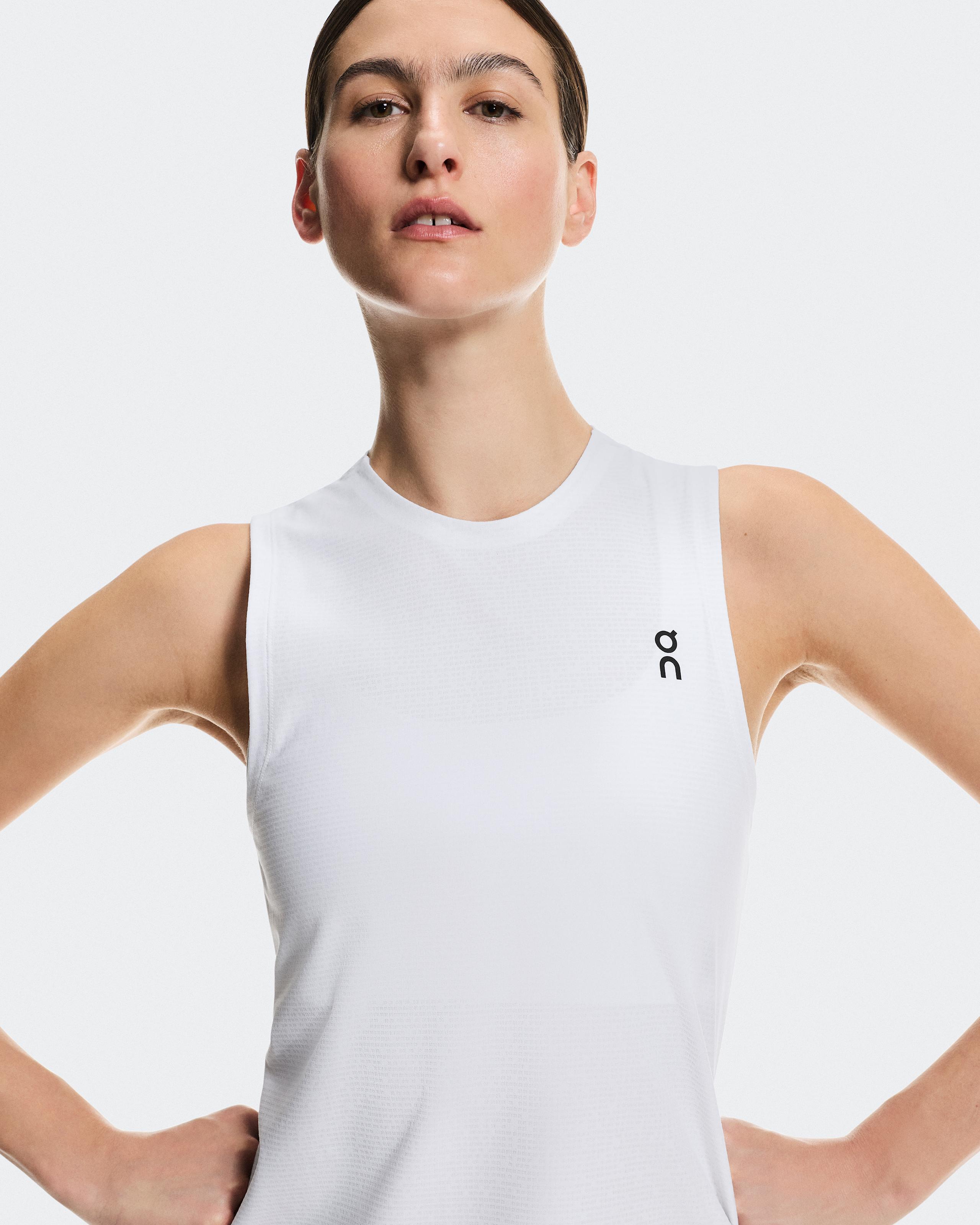 Женская майка On Court Tank, White — фото 4