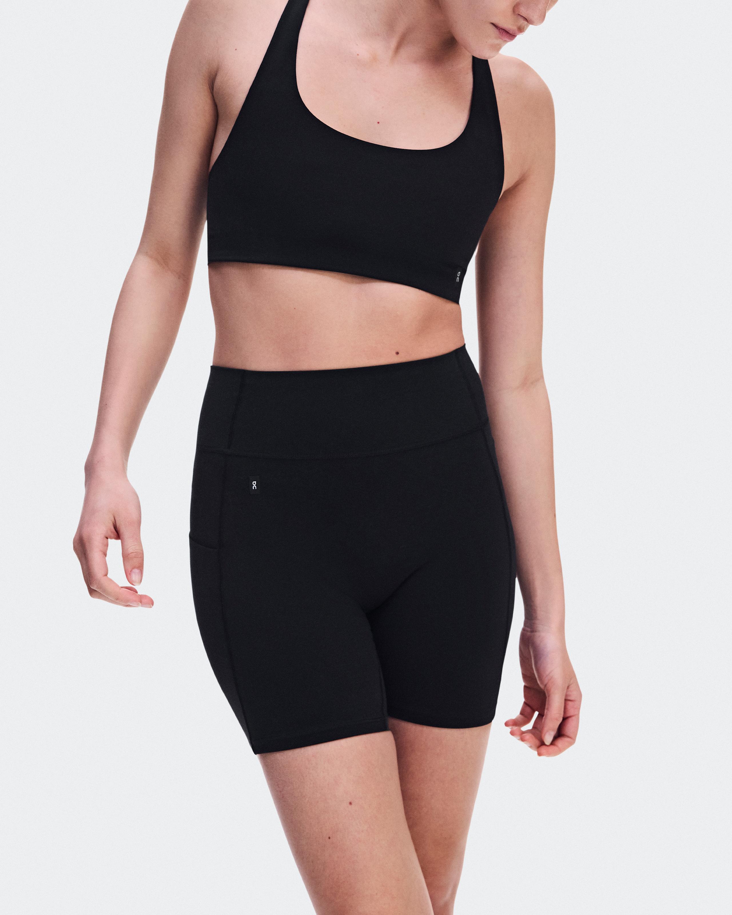 Женские короткие леггинсы Studio Leggings Short 6" (чёрный) — фото 7