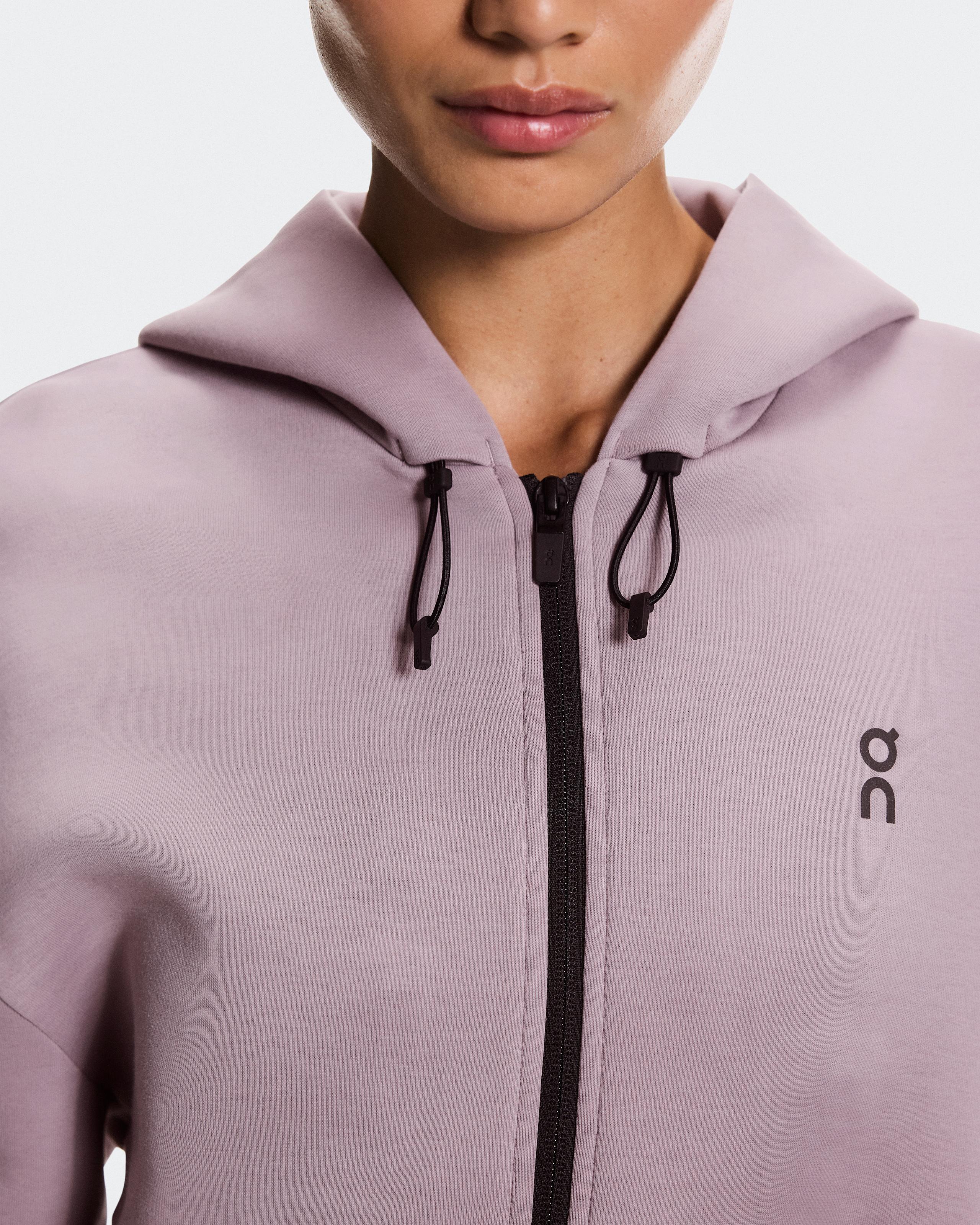 Женская худи On Focus Tech Zip Hoodie, Heron — фото 4