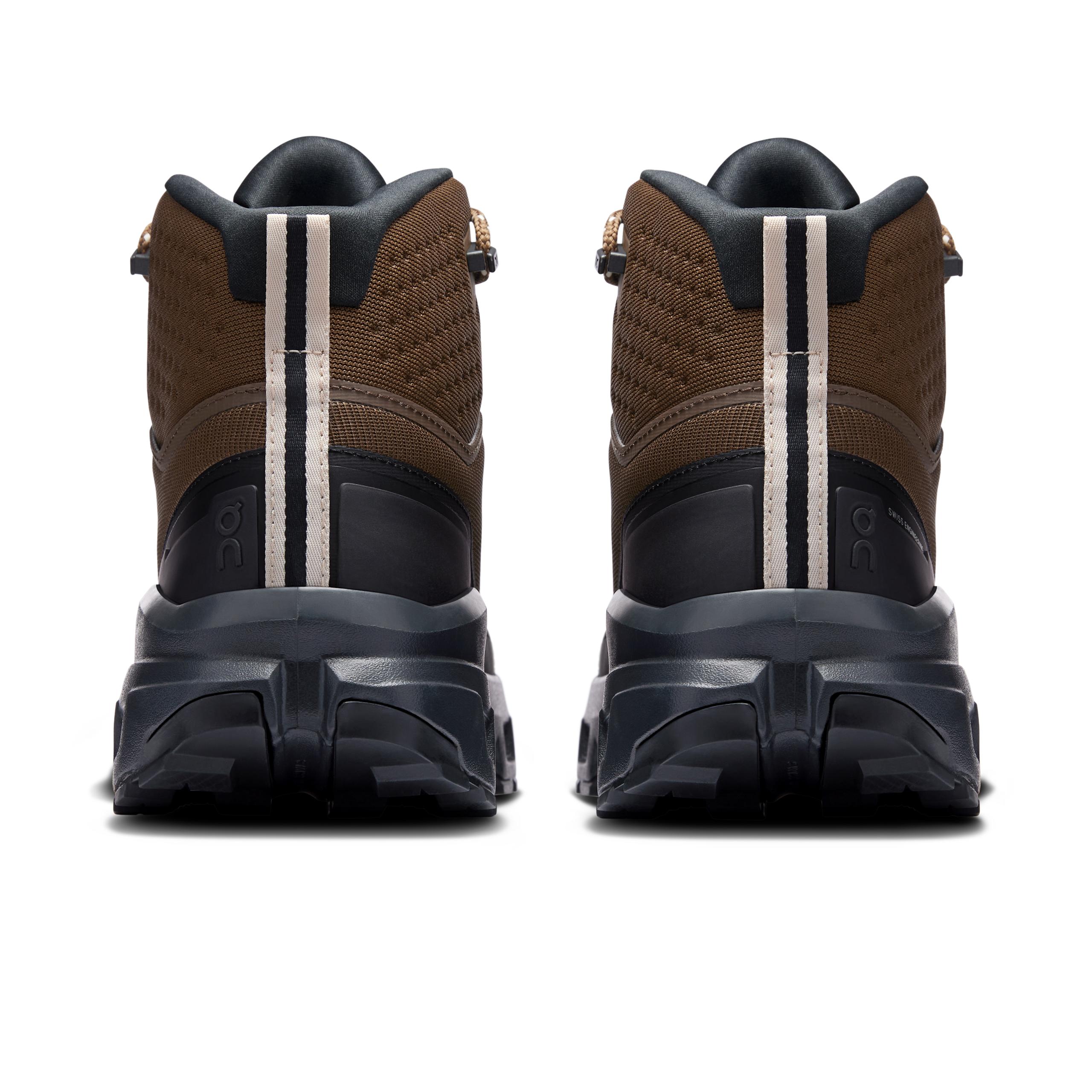 Кроссовки On Cloudrock Mid Waterproof мужские, землисто-коричневые с чёрным — фото 5