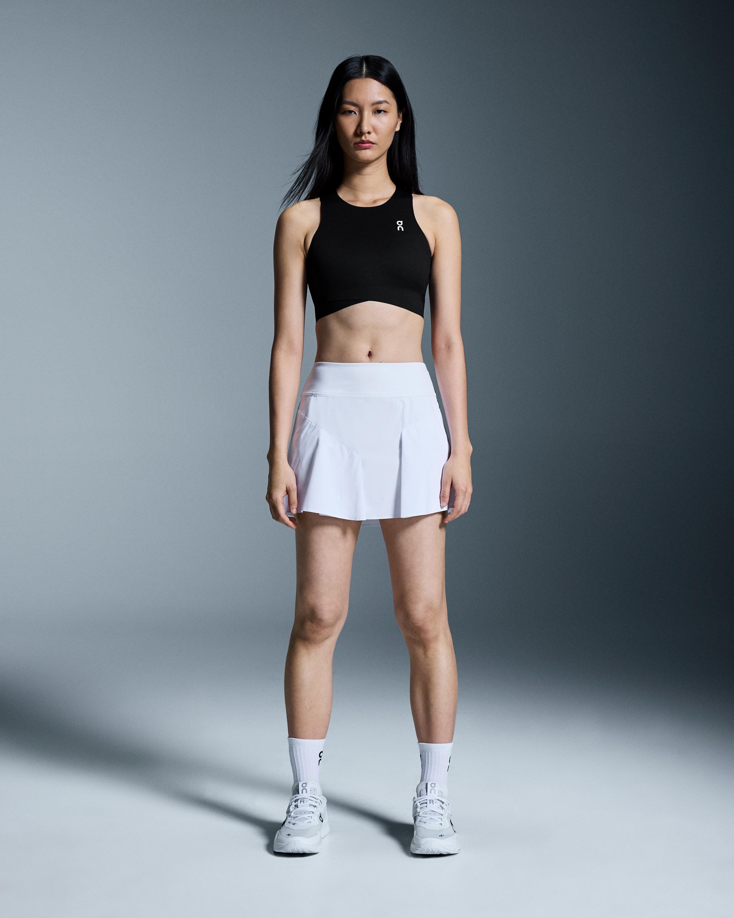 Court Crop Top Black