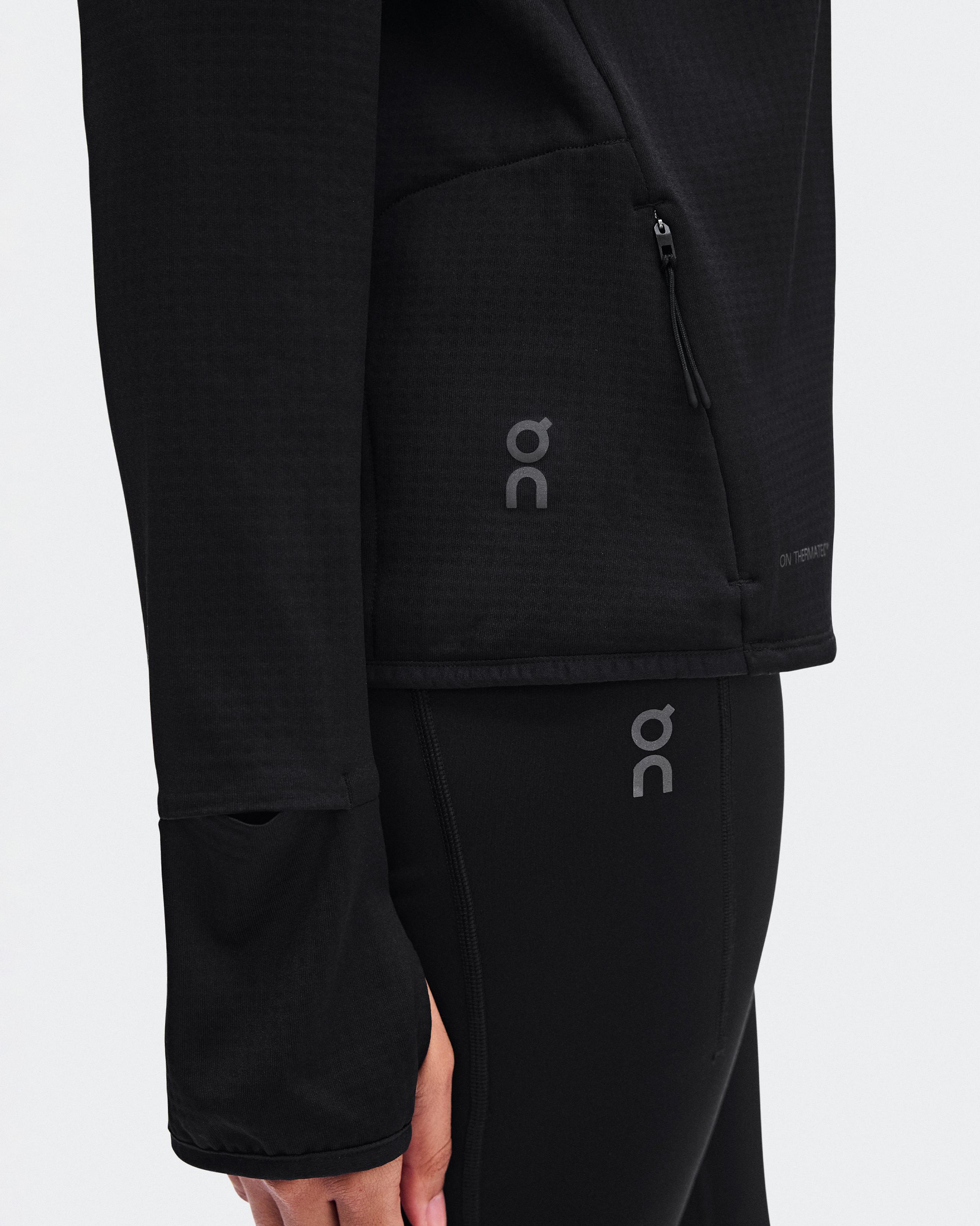 Женское беговое худи On Climate Zip Hoodie, Black — фото 5