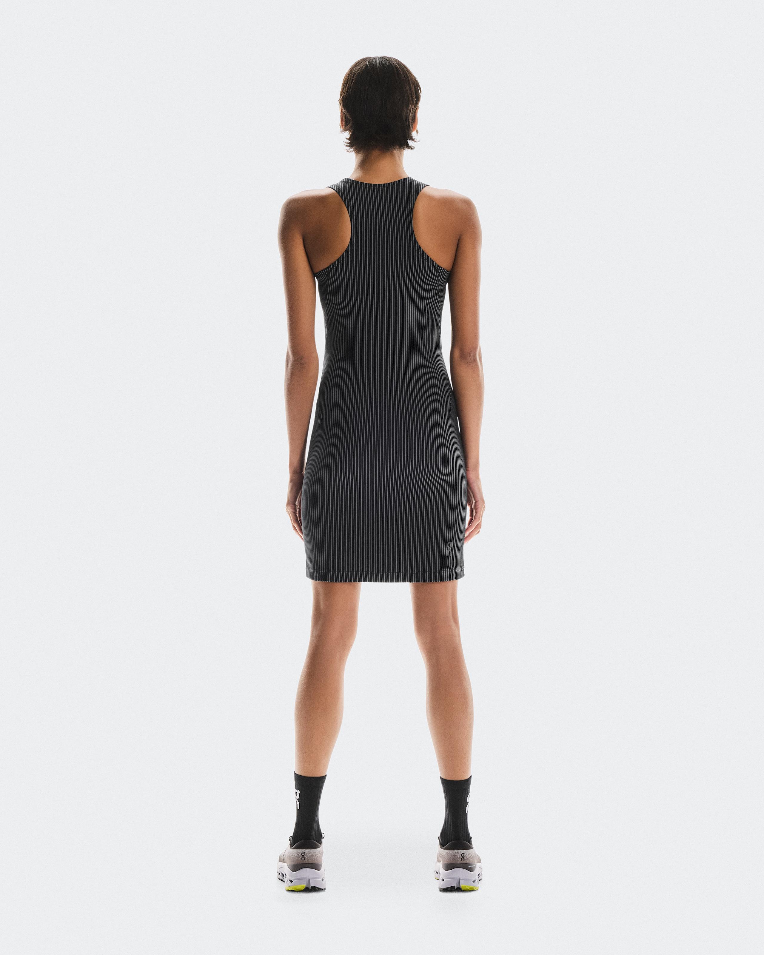 Платье женское On All-Day Ribbed Dress (чёрный/серый) — фото 2