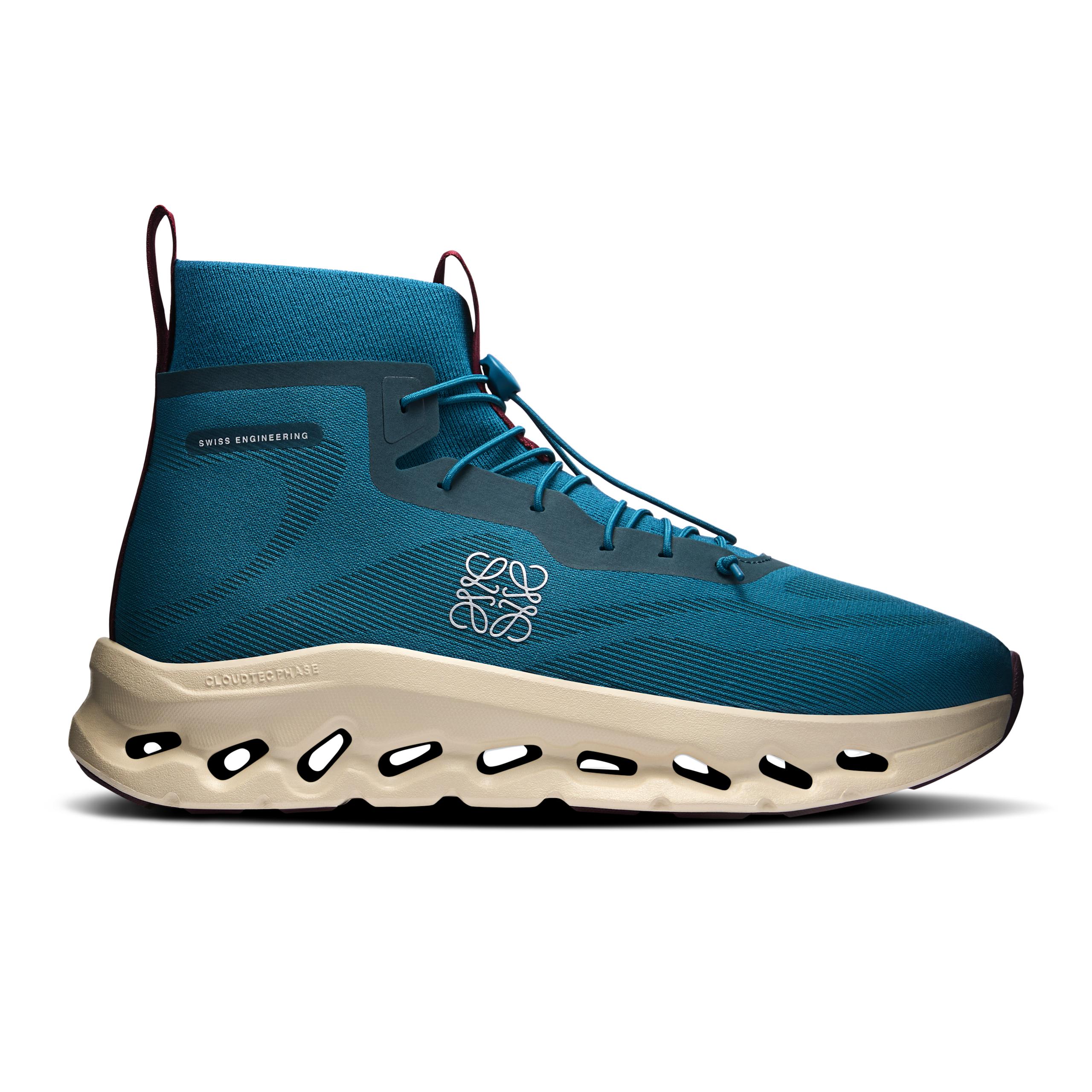 Cloudtilt Hi LOEWE Teal | Oatmeal | Burgundy