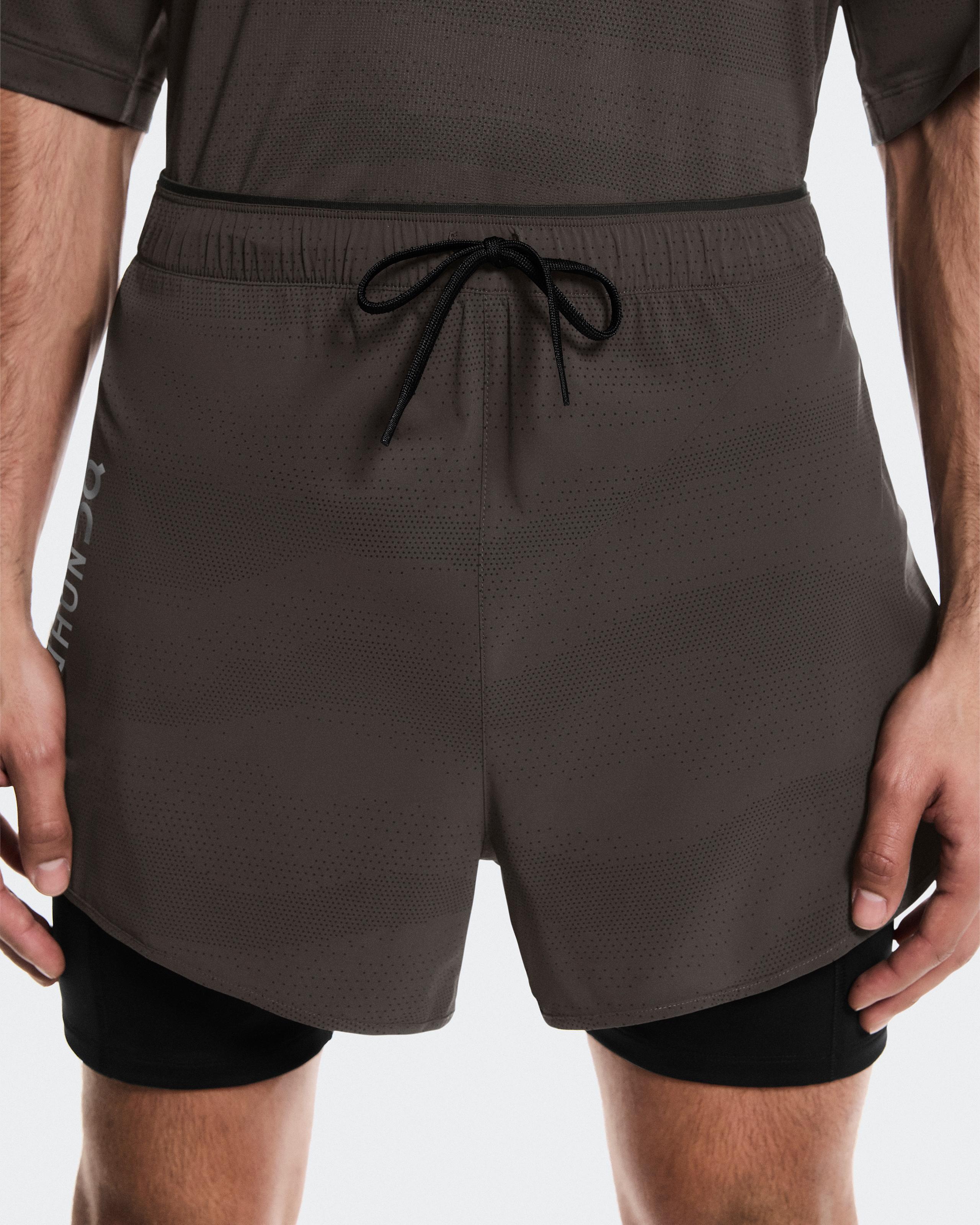 Мужские шорты 2-in-1 Shorts Erewhon, цвет Espresso / Black (эспрессо / чёрный) — фото 4