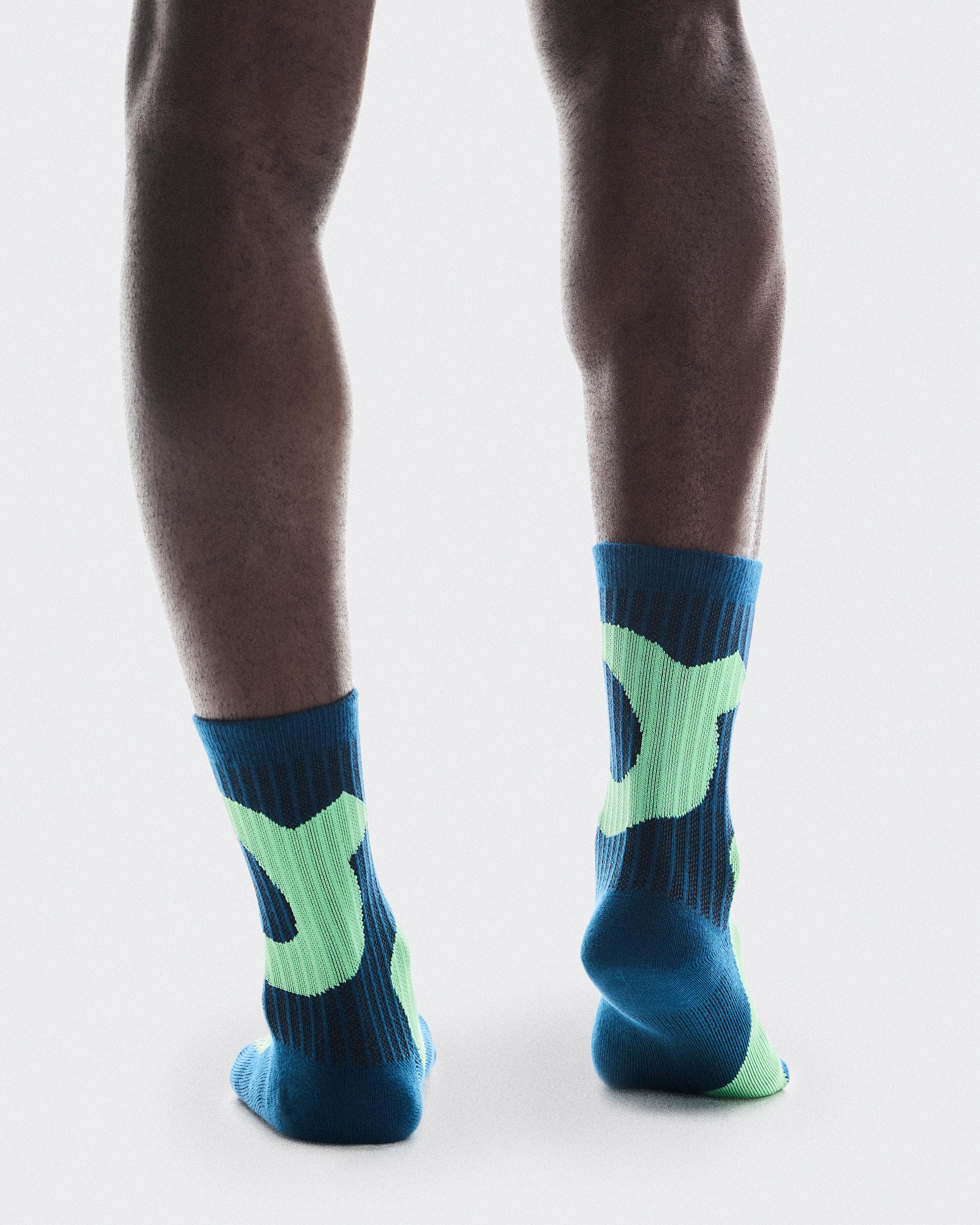 Носки Liquid Logo Sock High 2P, грозовой синий/медовая дыня (2 пары) — фото 3