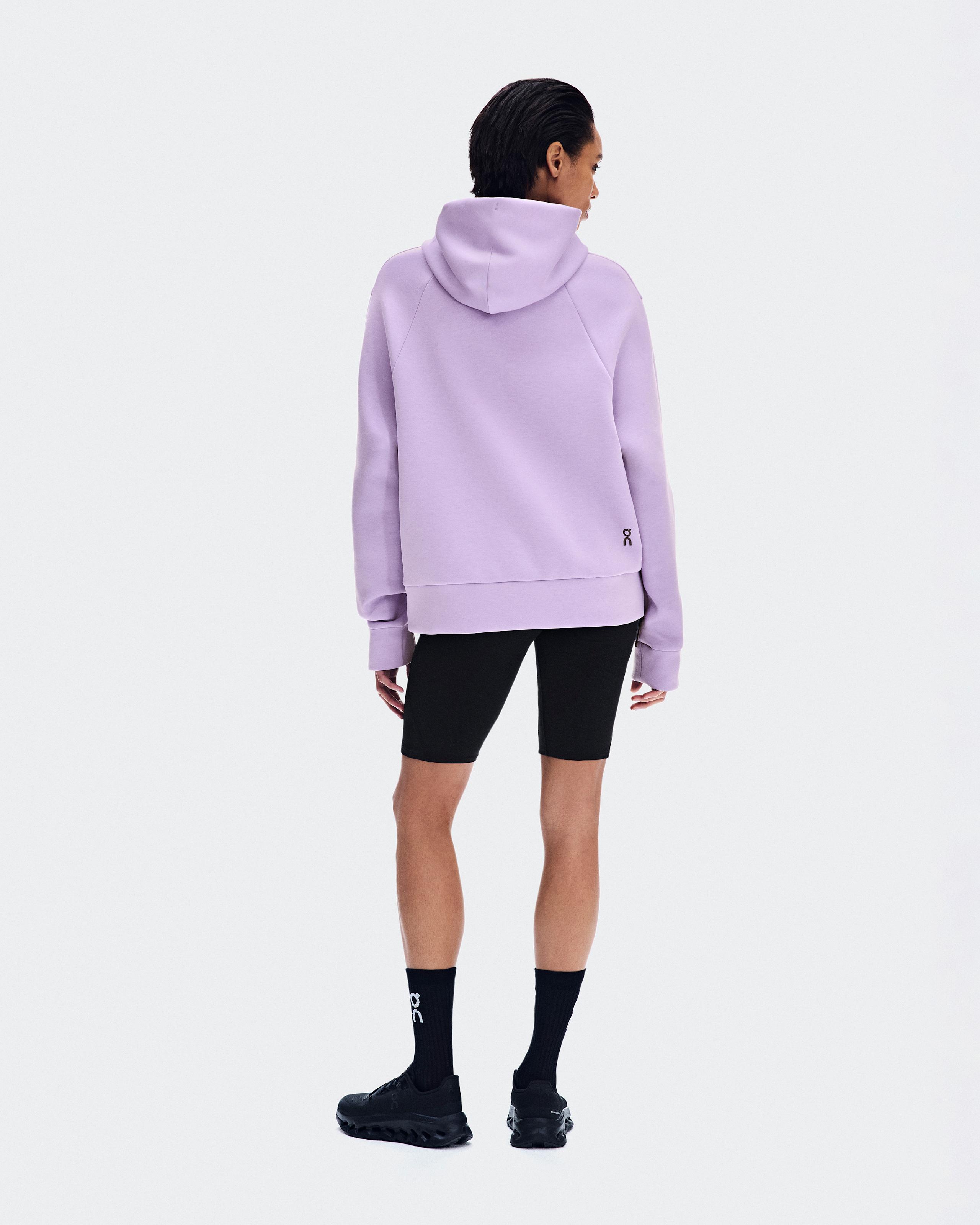 Худи On Focus Tech Hoodie женское, розовый (Bloom) — фото 3