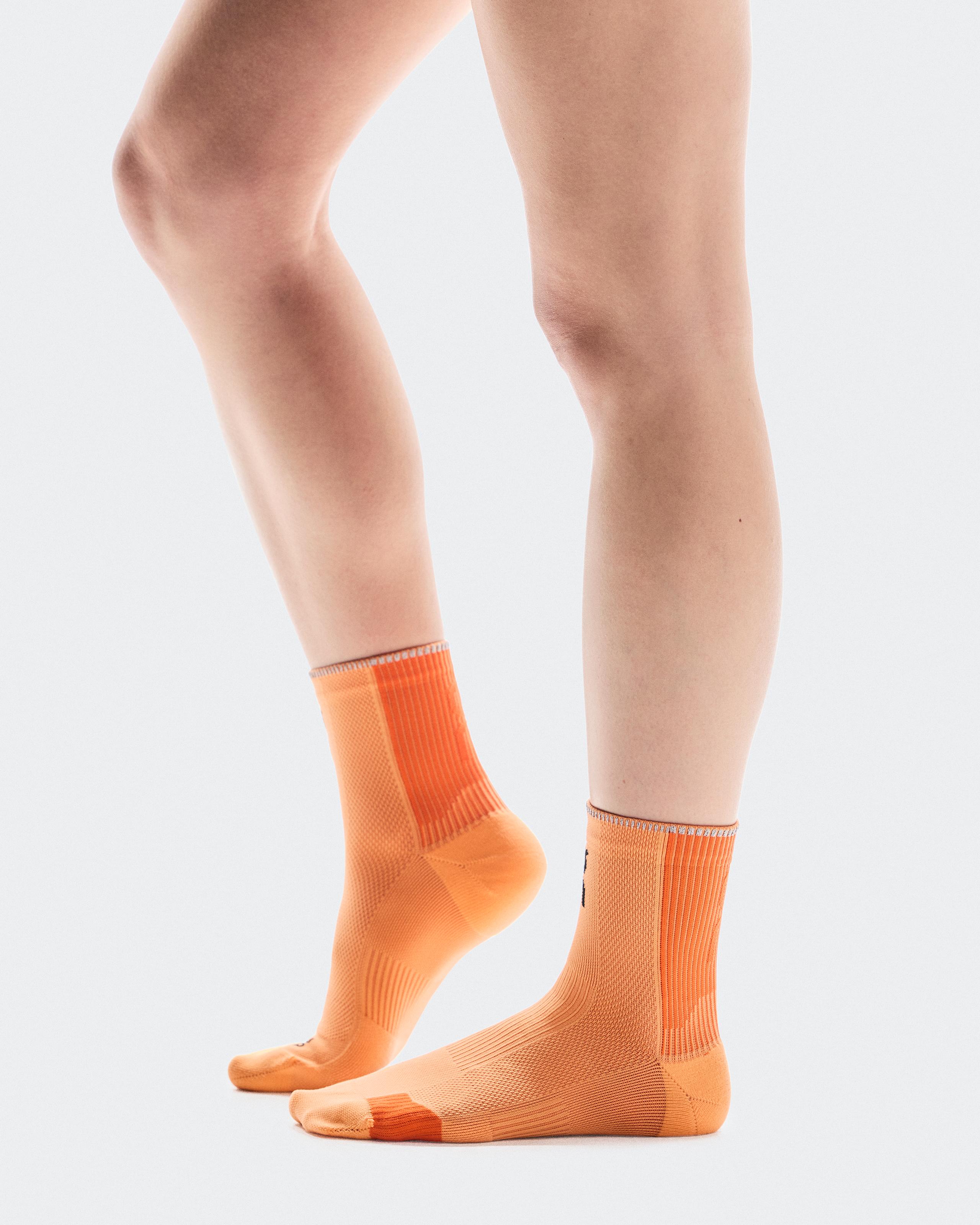 Носки Performance Run Sock Mid, Tangerine / Flame — фото 2