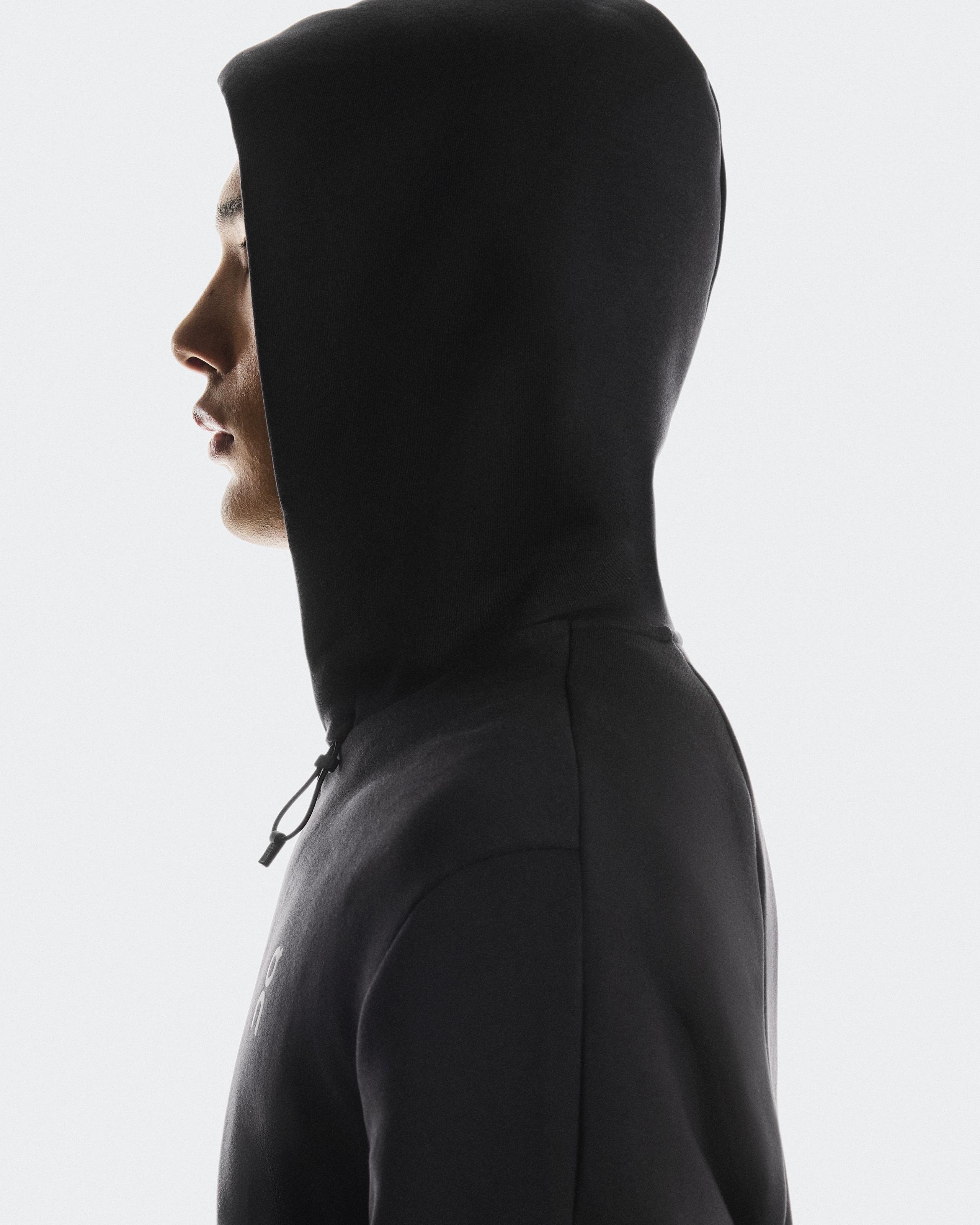 Мужское худи на молнии On Focus Tech Zip Hoodie, Black — фото 5