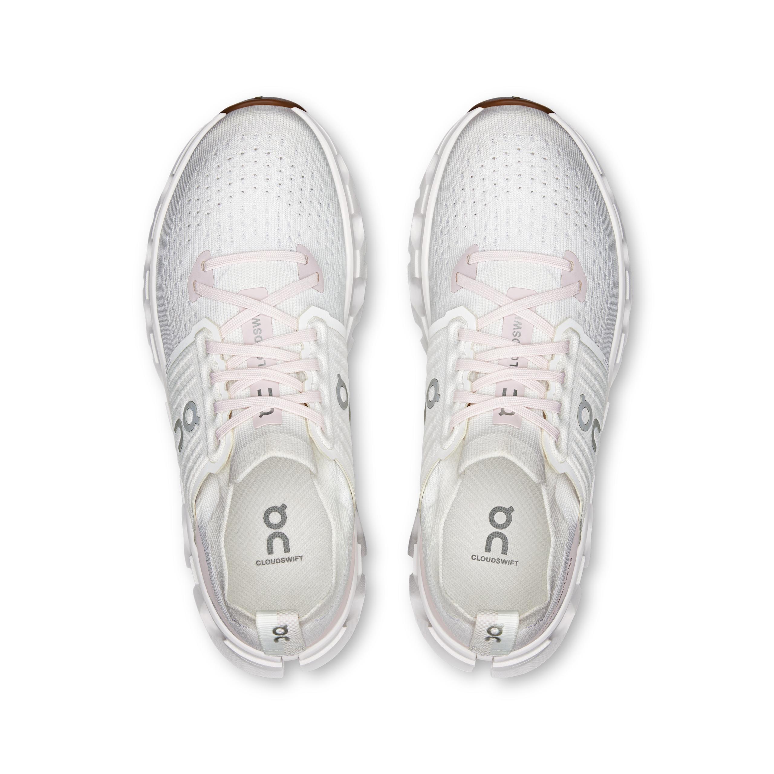 Женские кроссовки On Cloudswift 4, белые / сиреневые — фото 2