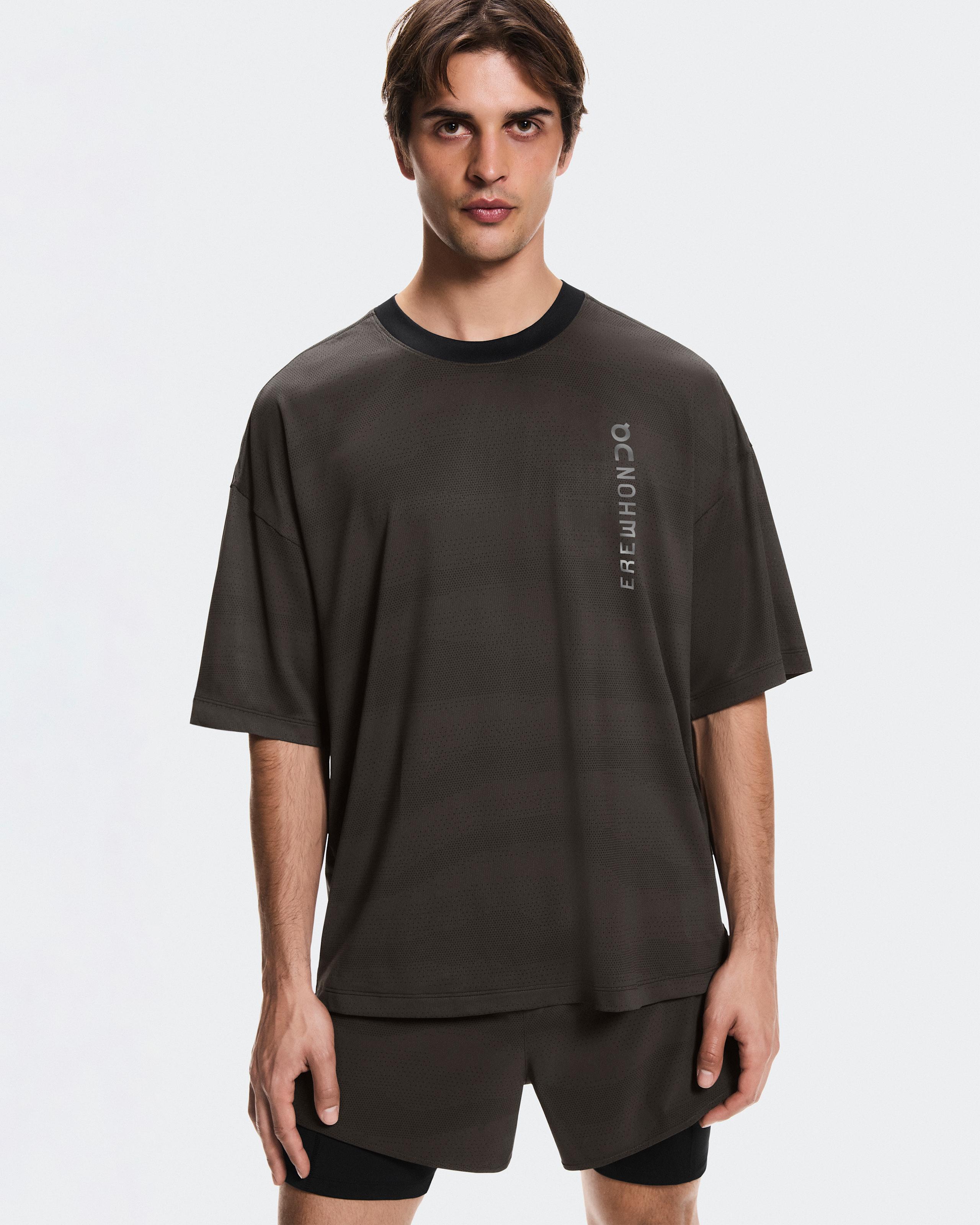 Мужская футболка On Performance-T Erewhon, Espresso / Black — фото 3