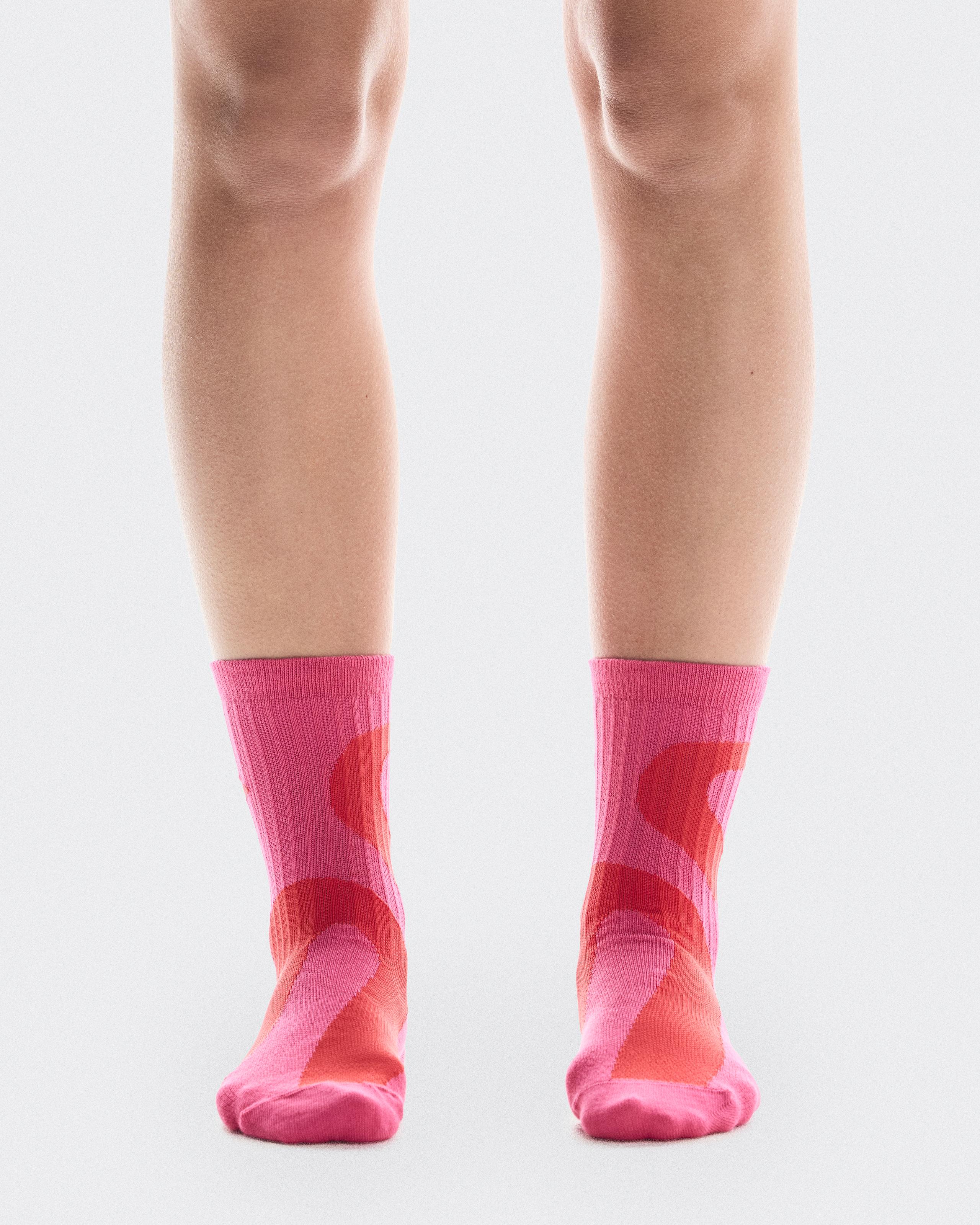 Liquid Logo Sock High 2P Limelight | Pink