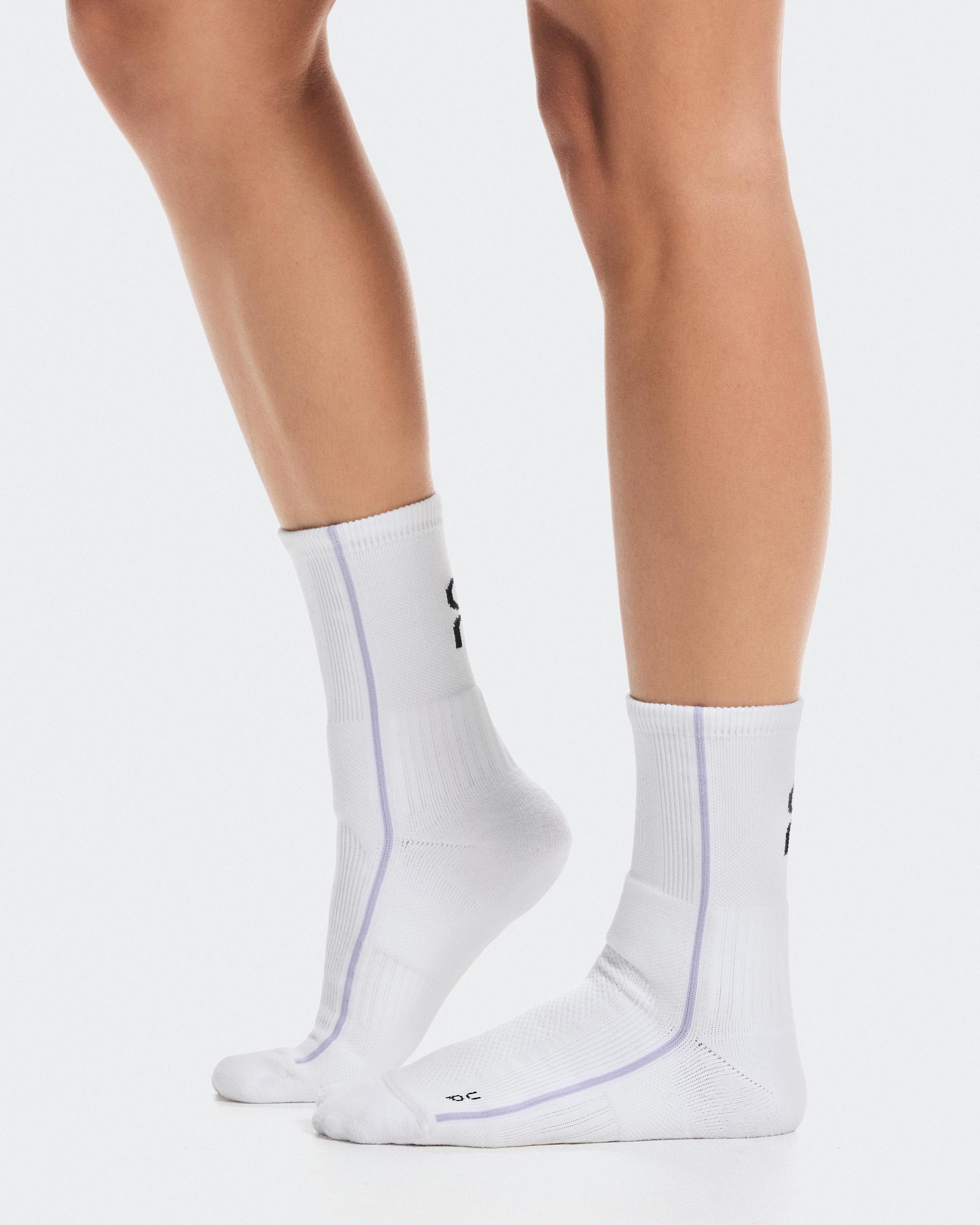 Носки Court Sock High, белый/нежно-розовый — фото 2