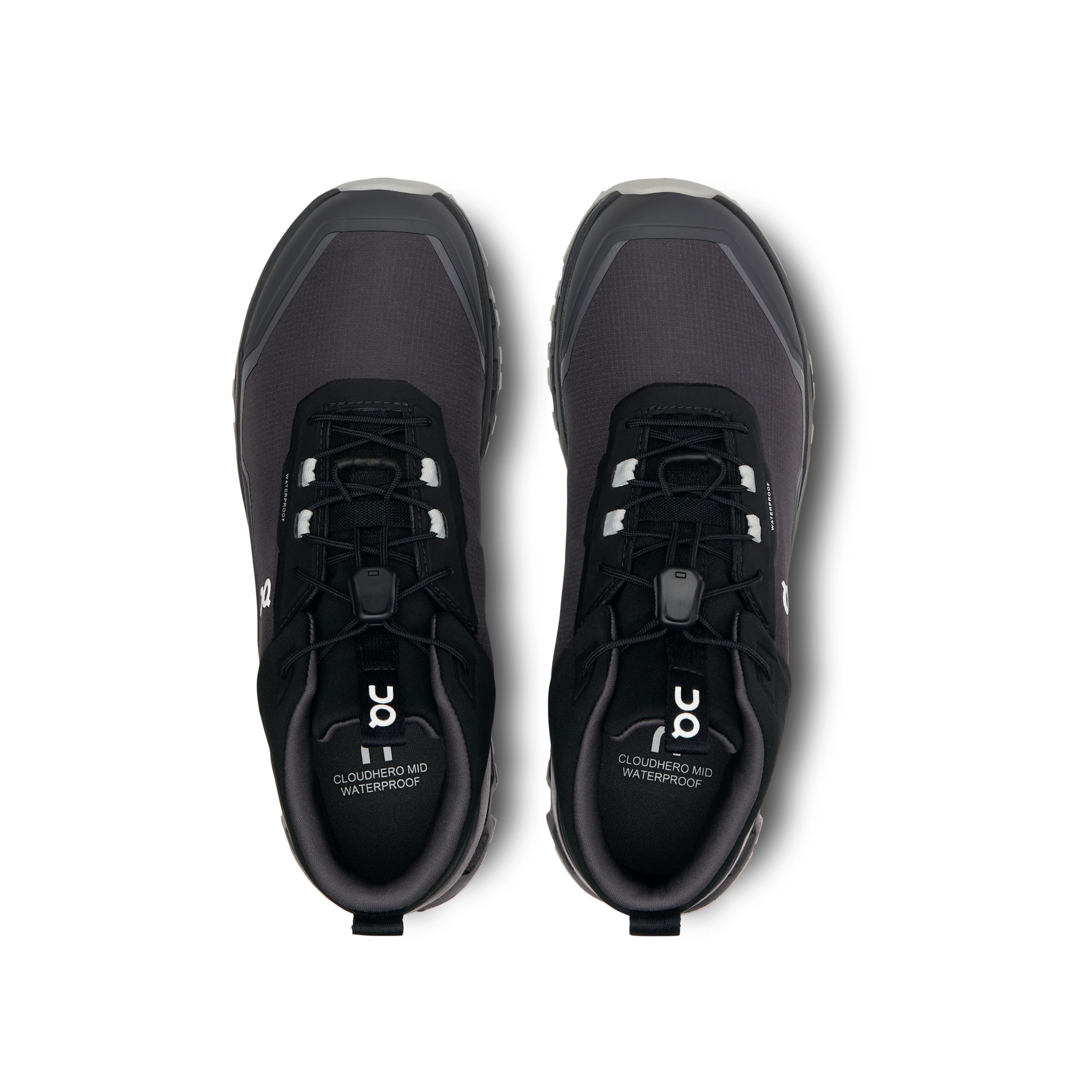 Кроссовки On Cloudhero Mid Waterproof, чёрные с графитовым — фото 2