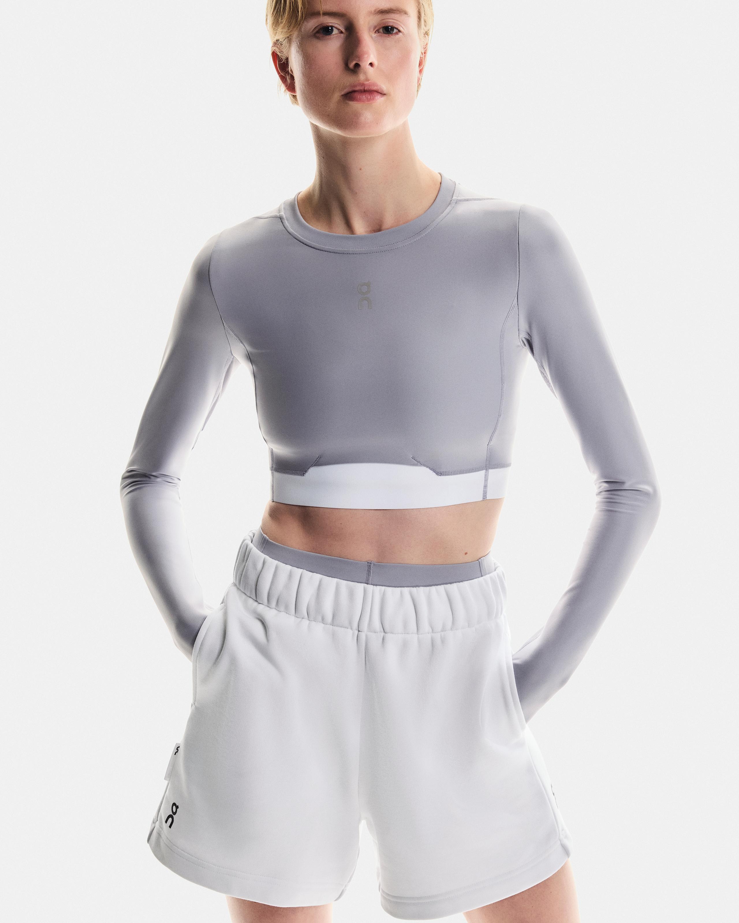 Женский лонгслив On Train Long Sleeve Crop, Lilac — фото 3