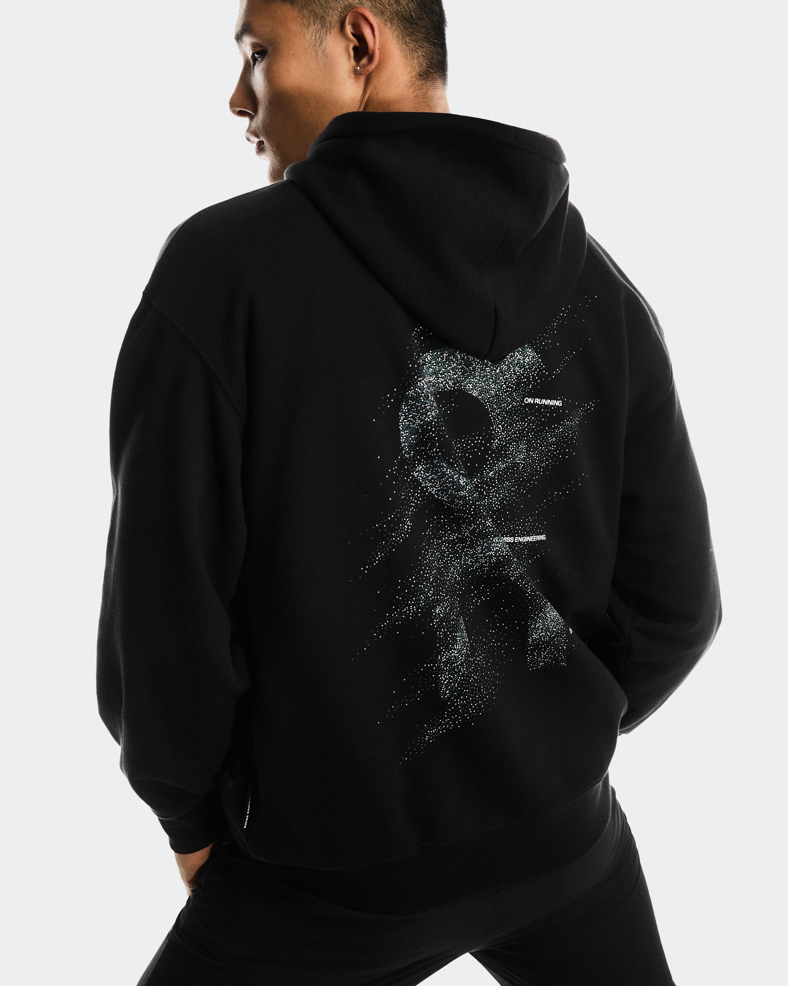 Мужское худи On Club Hoodie Graphic, Black / Olive — фото 5